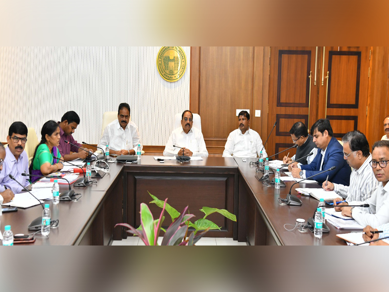 Telangana Agriculture Minister Thummala Nageshwar Rao holds meeting on cotton procurement (Photo/I&PR Telangana state)