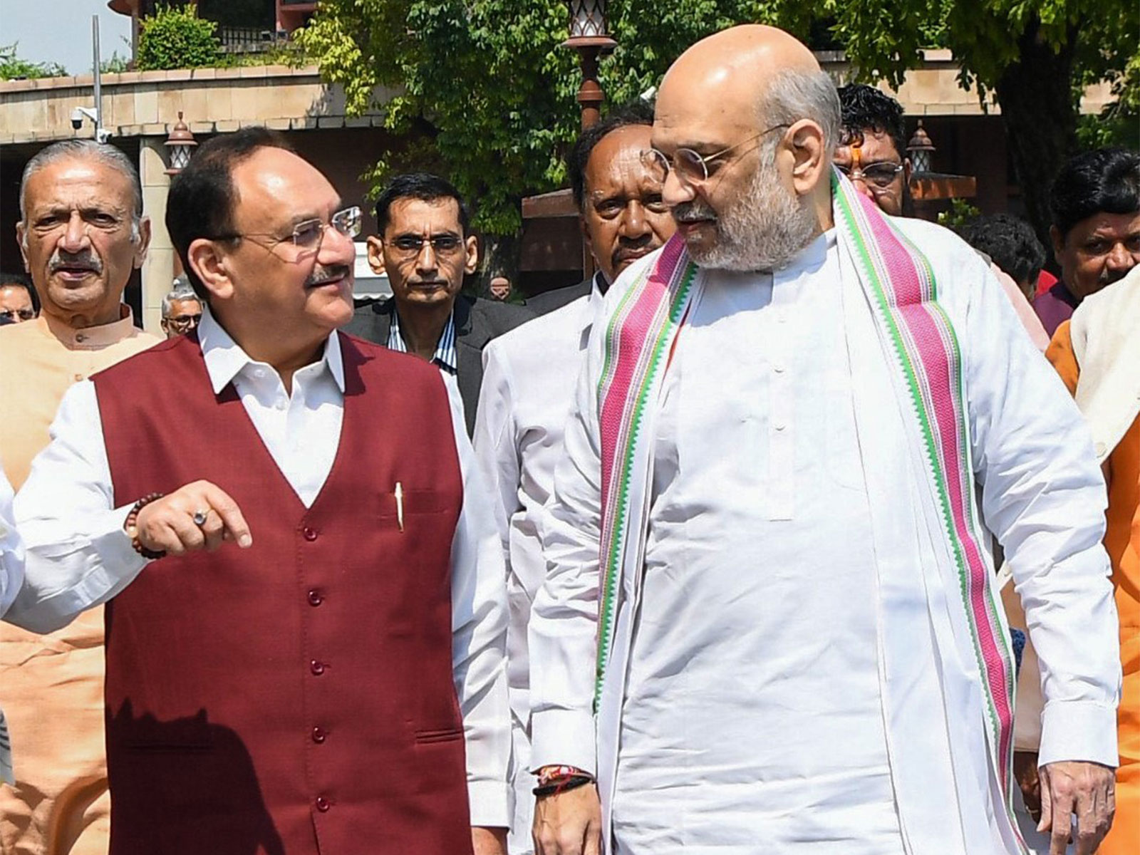 Union Home Minister Amit Shah and BJP National President JP Nadda (Photo/ANI)