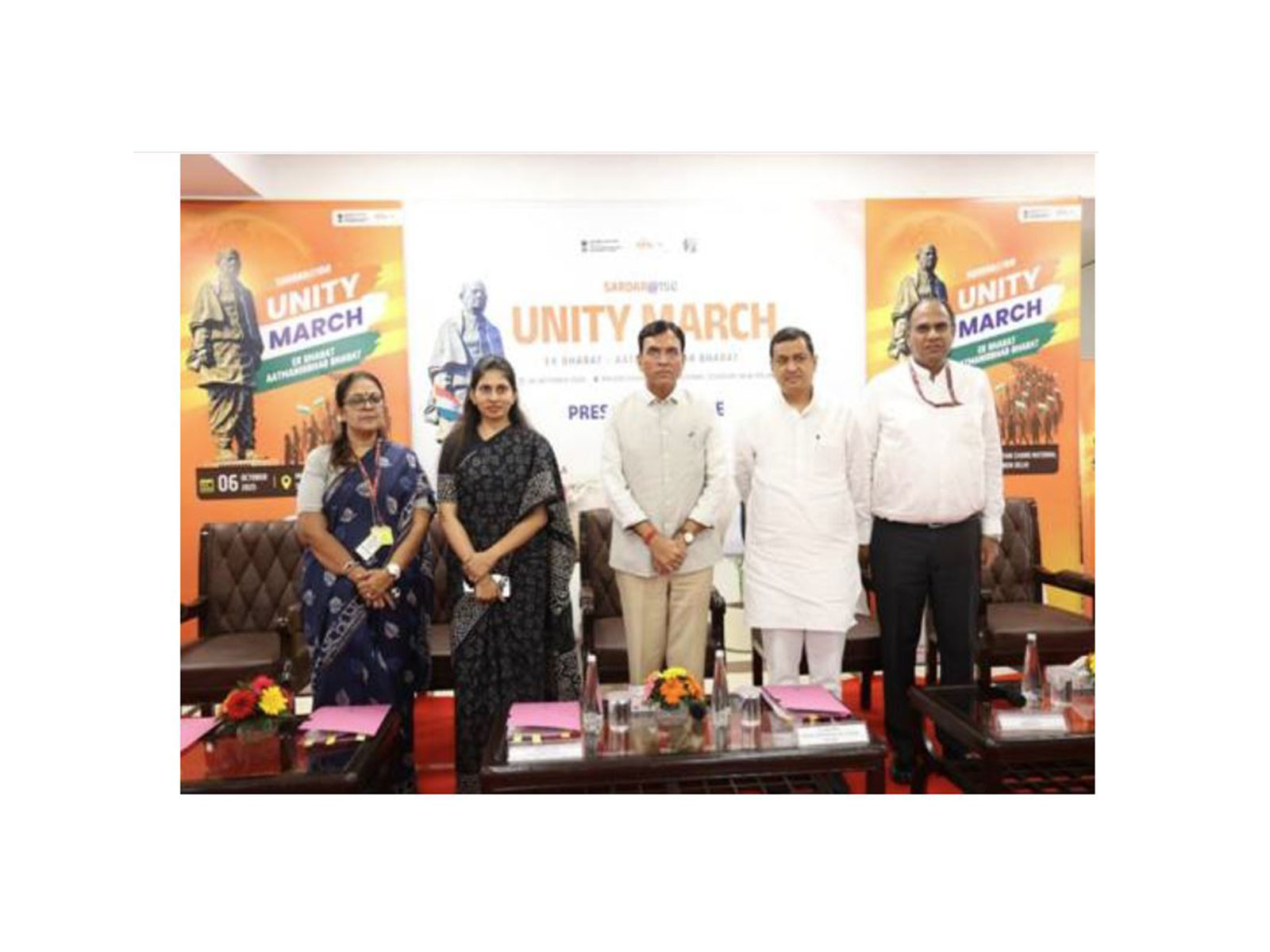 Union Minister Mansukh Mandaviya announces launch of march to commemorate 150th Birth Anniversary of Sardar Vallabhbhai Patel. (Photo/PIB)