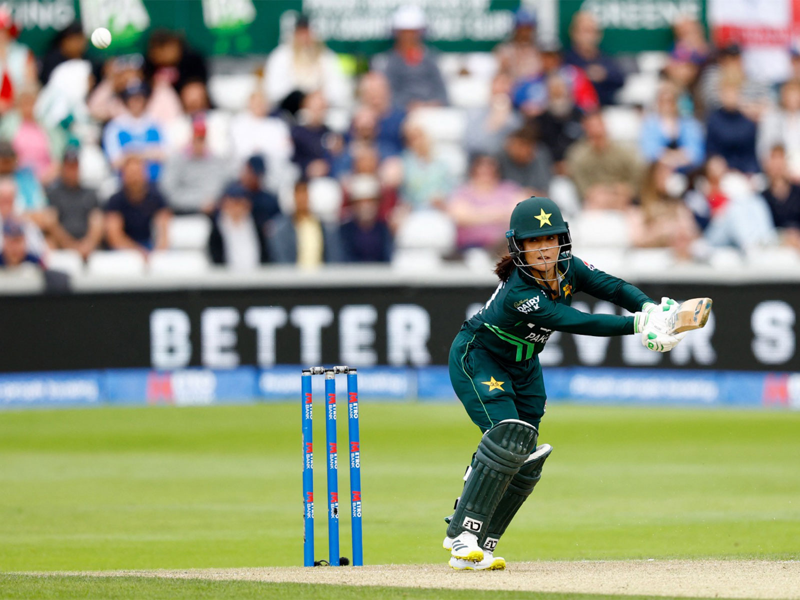 Pakistan batter Sidra Amin. (Photo/Reuters) 