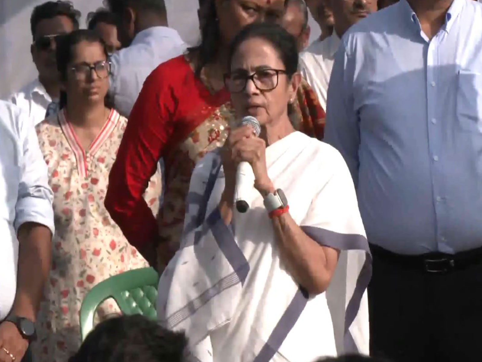 West Bengal CM Mamata Banerjee in Jalpaiguri (Photo/ANI)