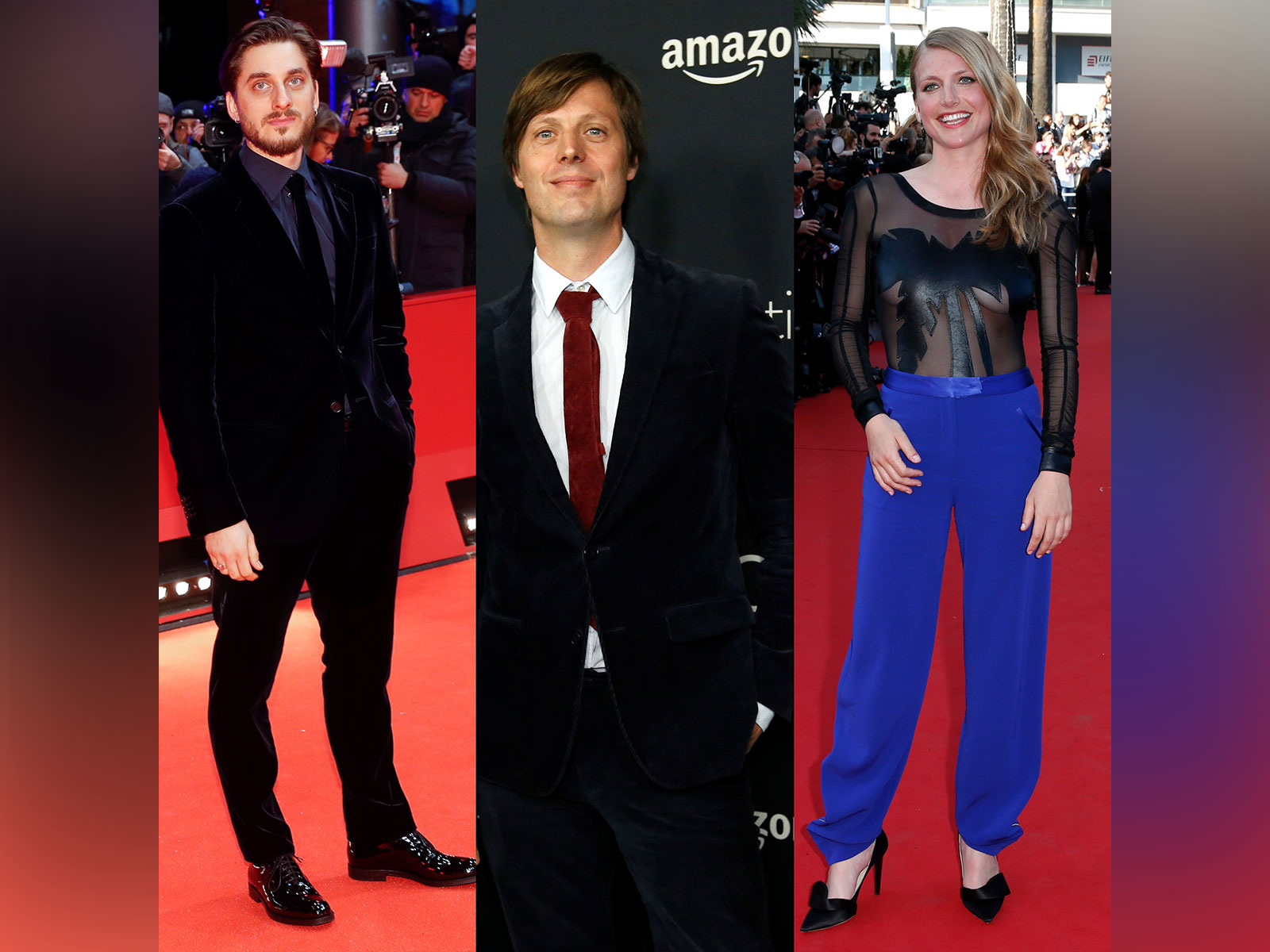 (L-R) Luca Marinelli, Felix van Groeningen, Charlotte Vandermeersch (Photo: Reuters)