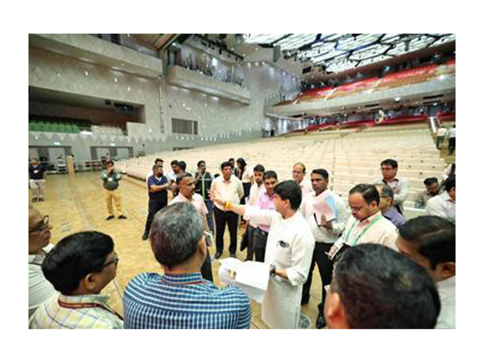 Union Minister Jyotiaditya Scindia visits India Mobile Congress (IMC) 2025 venue (Photo/PIB)