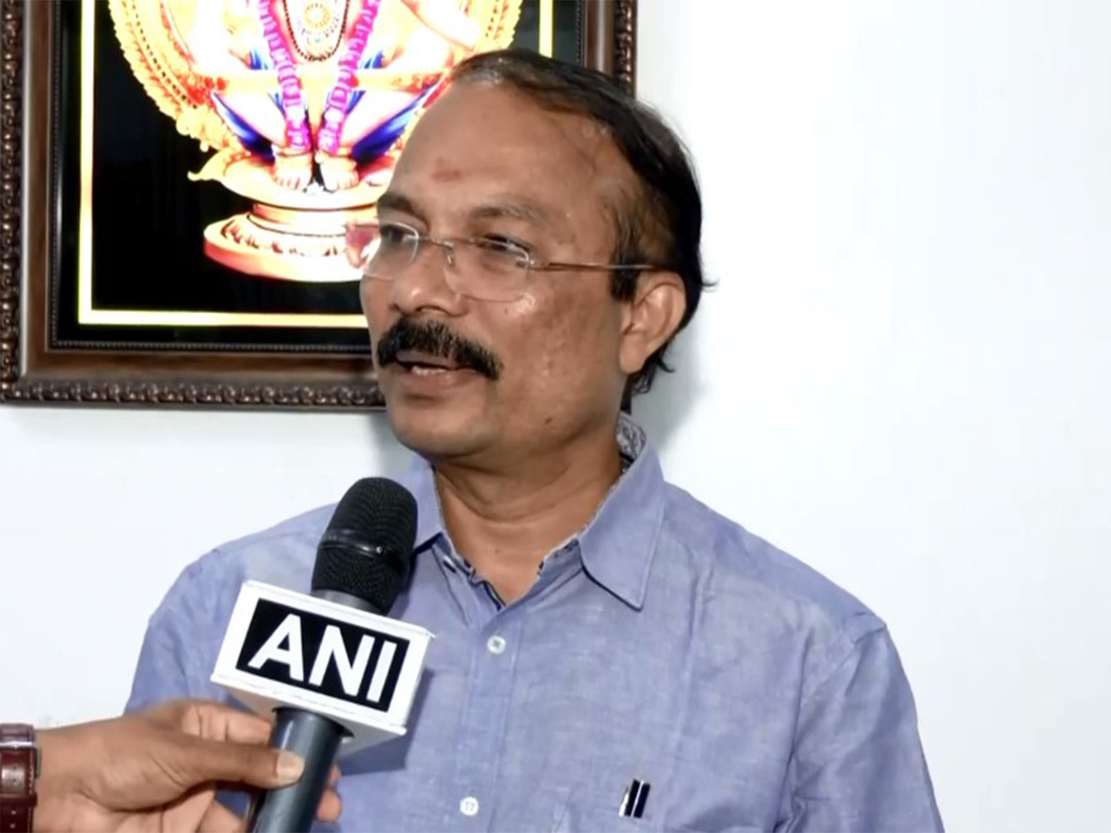 Devaswom Board president PS Prasanth (Photo: ANI)