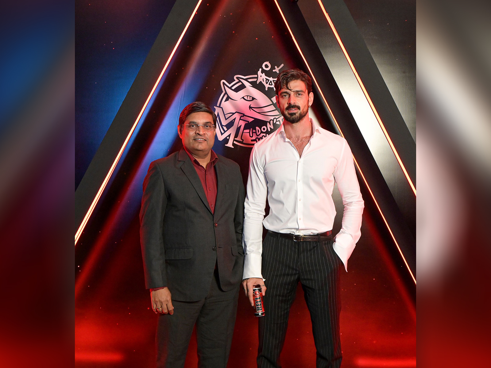 Michele Morrone with Unnikannan Gangadharan, Director, HELL-ENERGY PRIVATE LIMITED