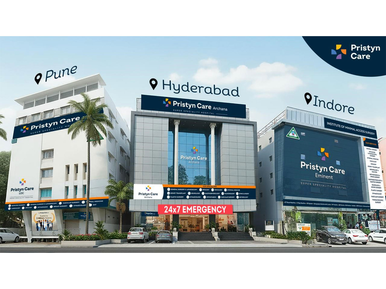 Launches Hospital in Pune, Indore & Expands in Hyderabad