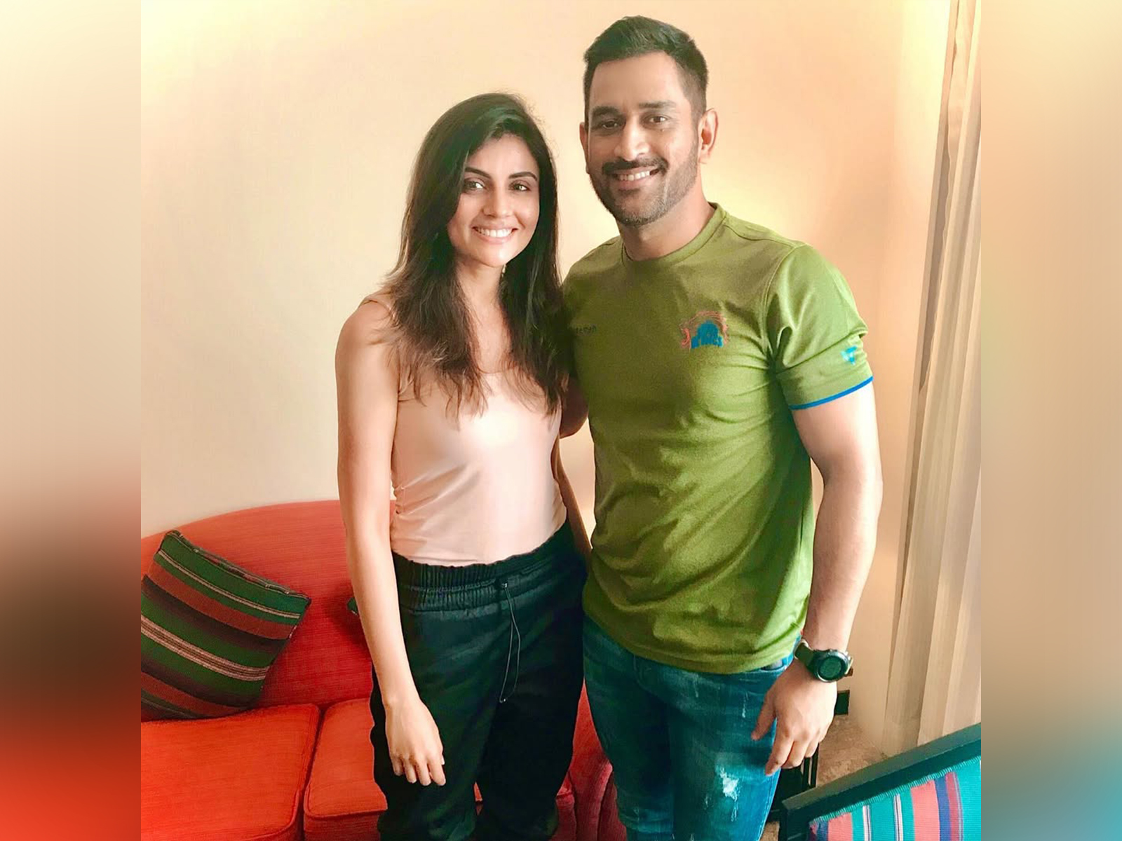 Malti Chahar and MS Dhoni (Photo: Instagram/@maltichahar)