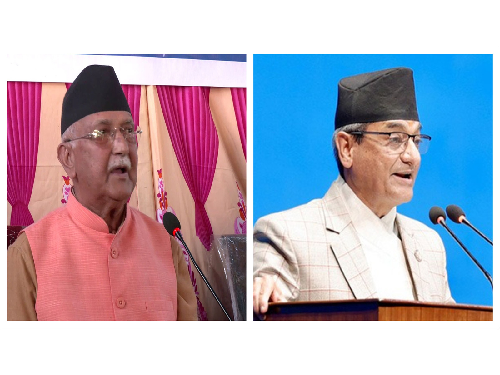 Former Nepal Prime Minister KP Sharma Oli (left) and former Home Minister Ramesh Lekhak named in complaint over Gen-Z protest crackdown (Photo/ANI)