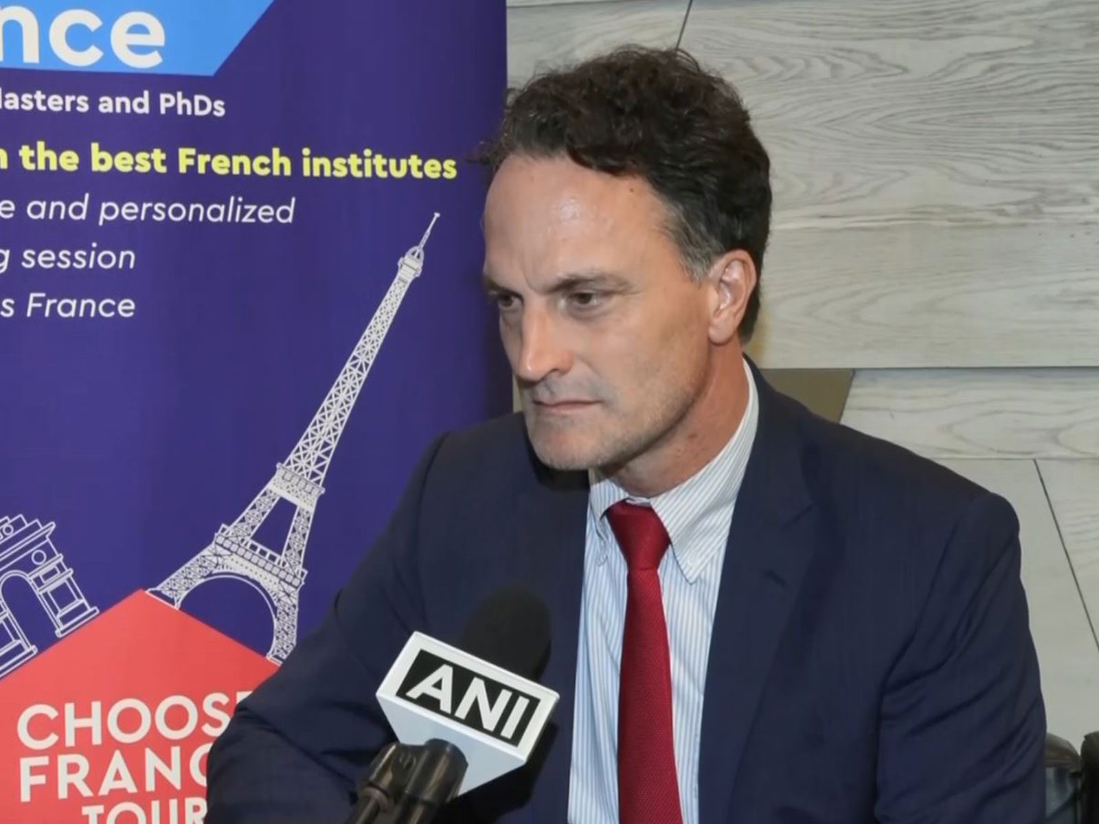 Counsellor for Education, Science and Culture at the Embassy of France in India, Grégor Trumel, during the “Choose France Tour,” highlighting rising Indian student enrolments and France’s goal to host 30,000 Indian students by 2030. (Photo/ANI) Counsellor for Education, Science and Culture at the Embassy of France in India, Grégor Trumel, during the “Choose France Tour,” highlighting rising Indian student enrolments and France’s goal to host 30,000 Indian students by 2030. (Photo/ANI)