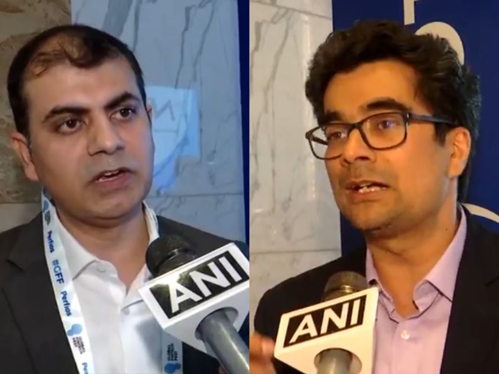 Sayem Ahsan, Head of Devices, Merchant Business at PhonePe and Ankit Gaur, Head of PhonePay (Photo/ANI)