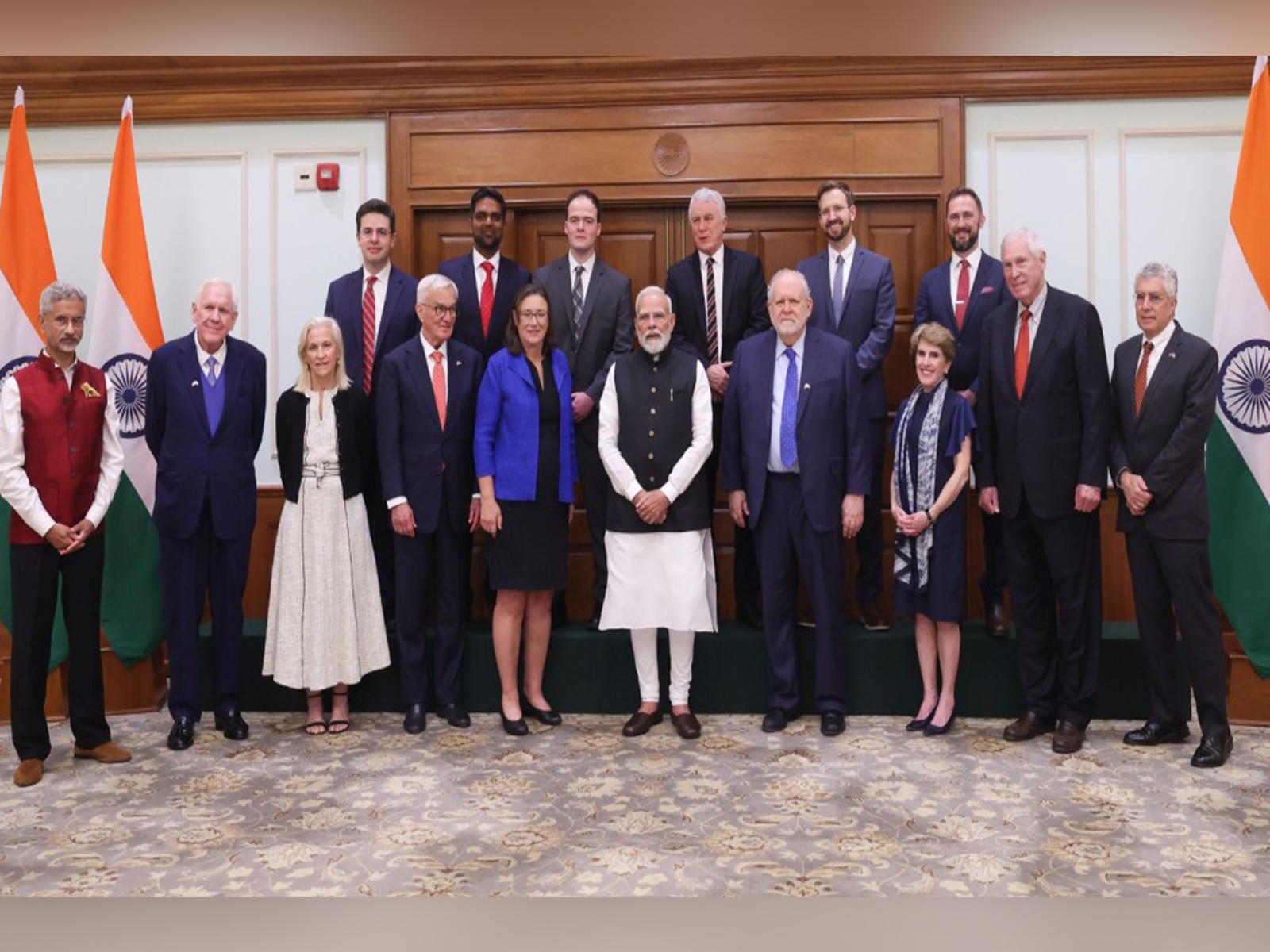 Prime Minister Narendra Modi interacts with a US delegation of thinkers and business leaders led by Walter Russell Mead to strengthen India-US ties. (Photo: X/@narendramodi) Prime Minister Narendra Modi interacts with a US delegation of thinkers and business leaders led by Walter Russell Mead to strengthen India-US ties. (Photo: X/@narendramodi)