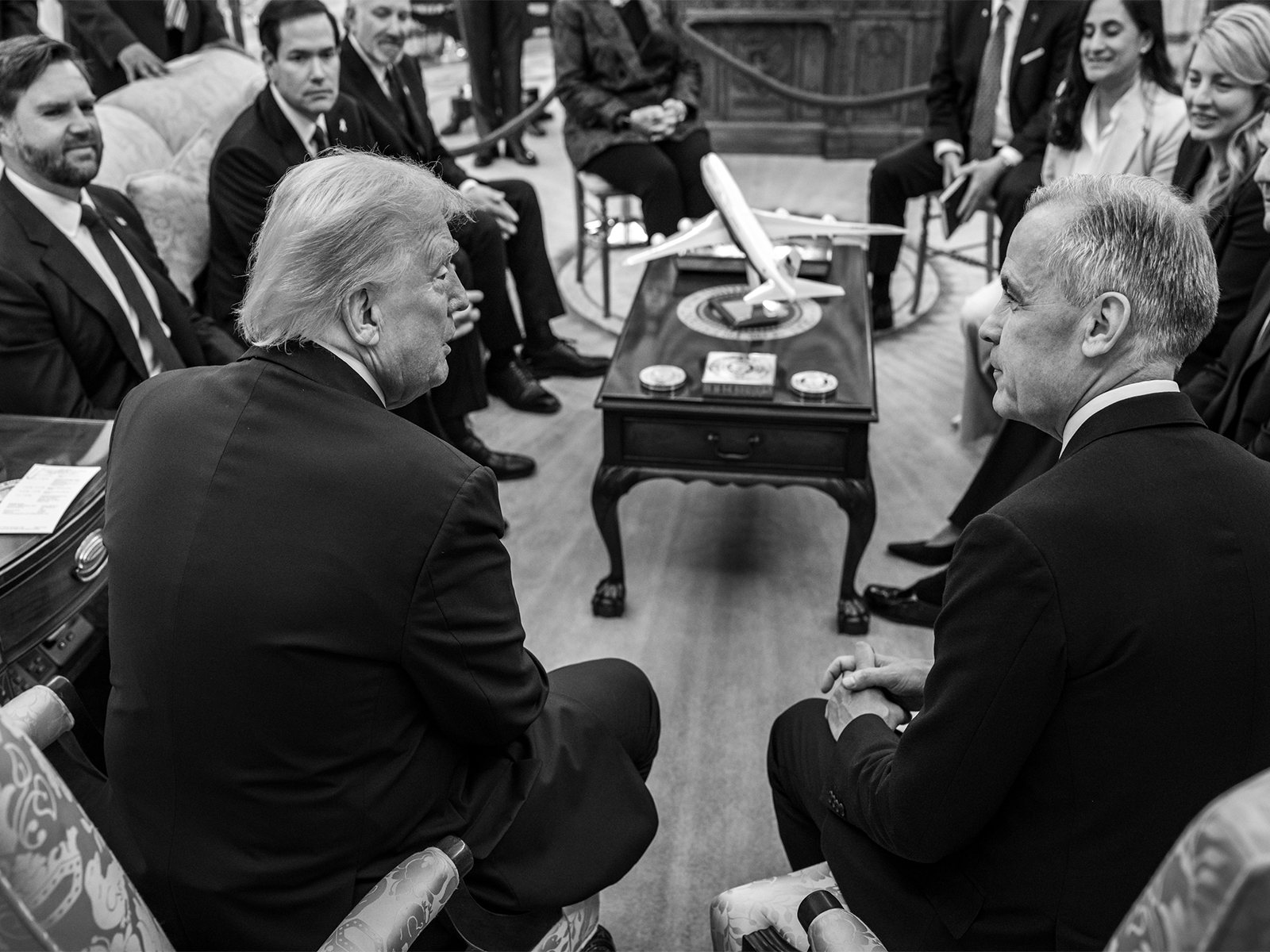 US President Donald Trump with Canadian Prime Minister Mark Carney (Image: X@WhiteHouse)