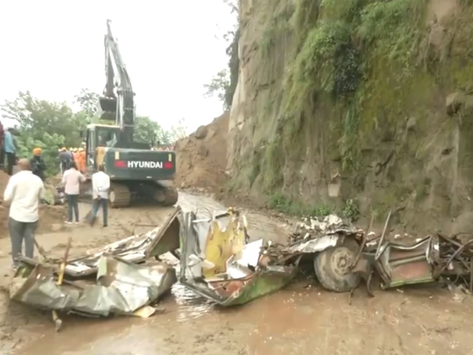 Rescue operations on at Bilaspur. (Photo/ANI)