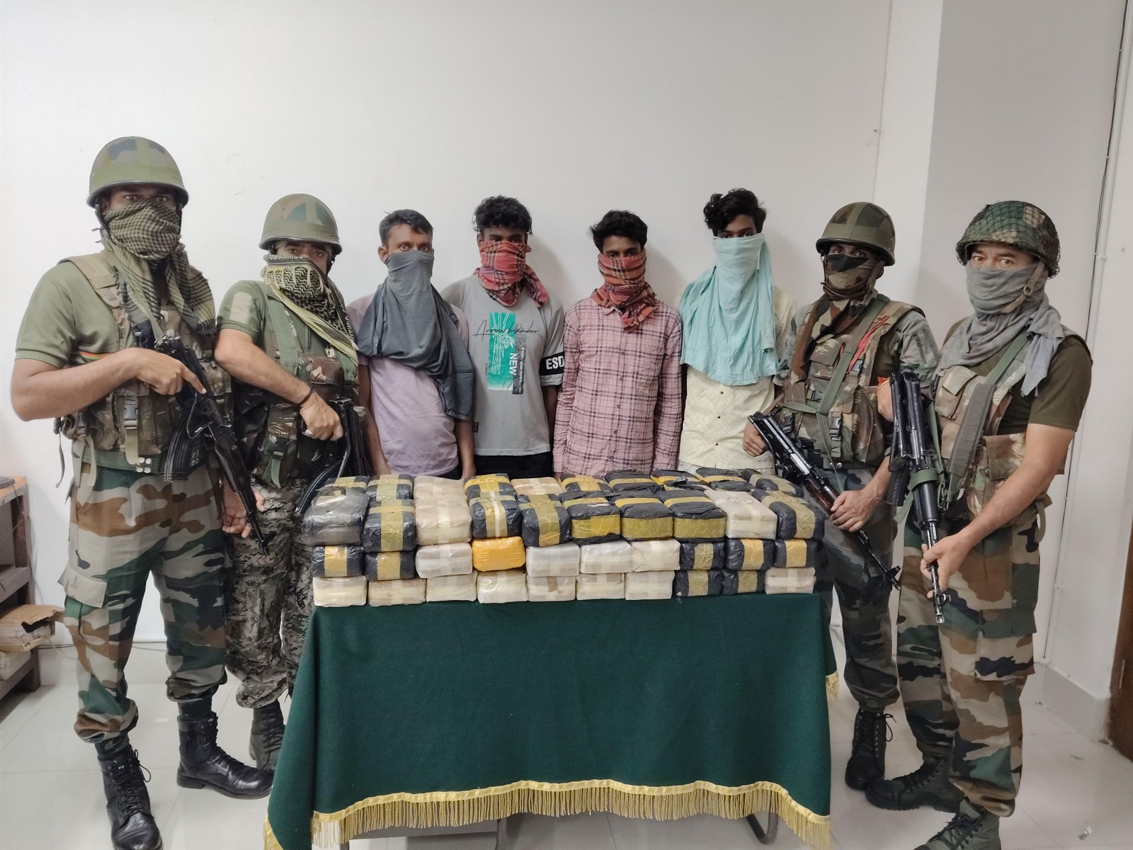 Assam rifles seize yaba tablets worth Rs.69.61 crore (Photo: Assam Rifles)