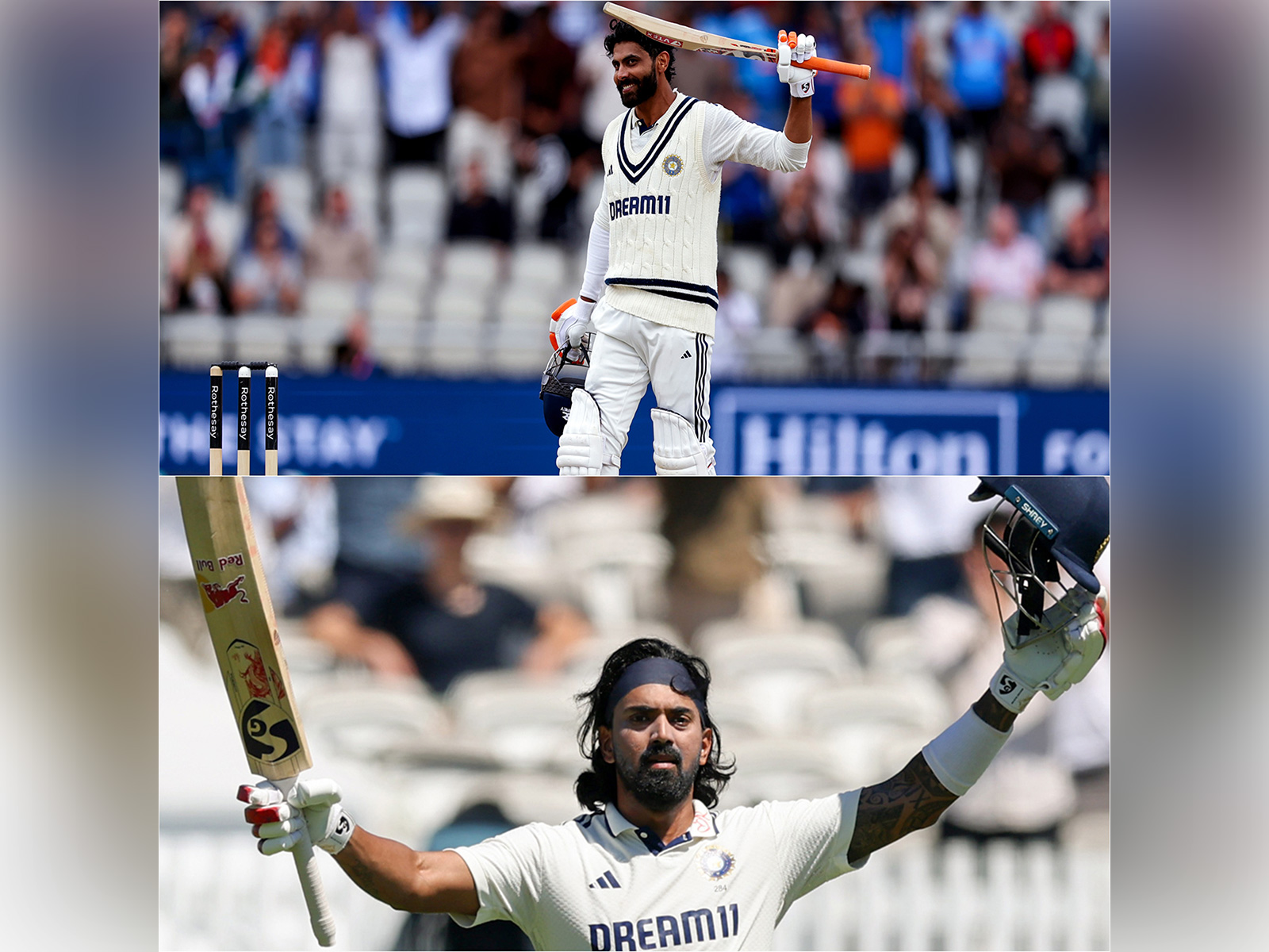 Ravindra Jadeja and KL Rahul. (Photo: ANI)