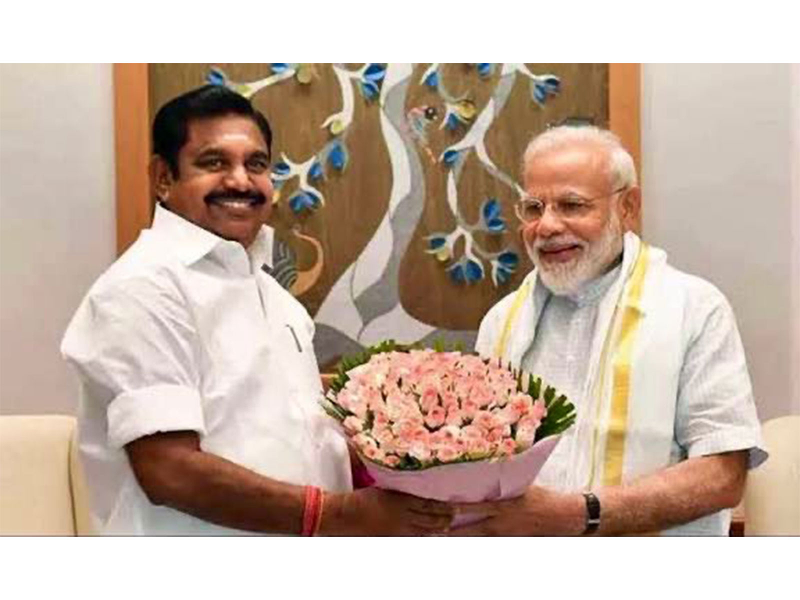 AIADMK General Secretary Edappadi K. Palaniswami and Prime Minister Narendra Modi (Photo/@EPSTamilNadu)