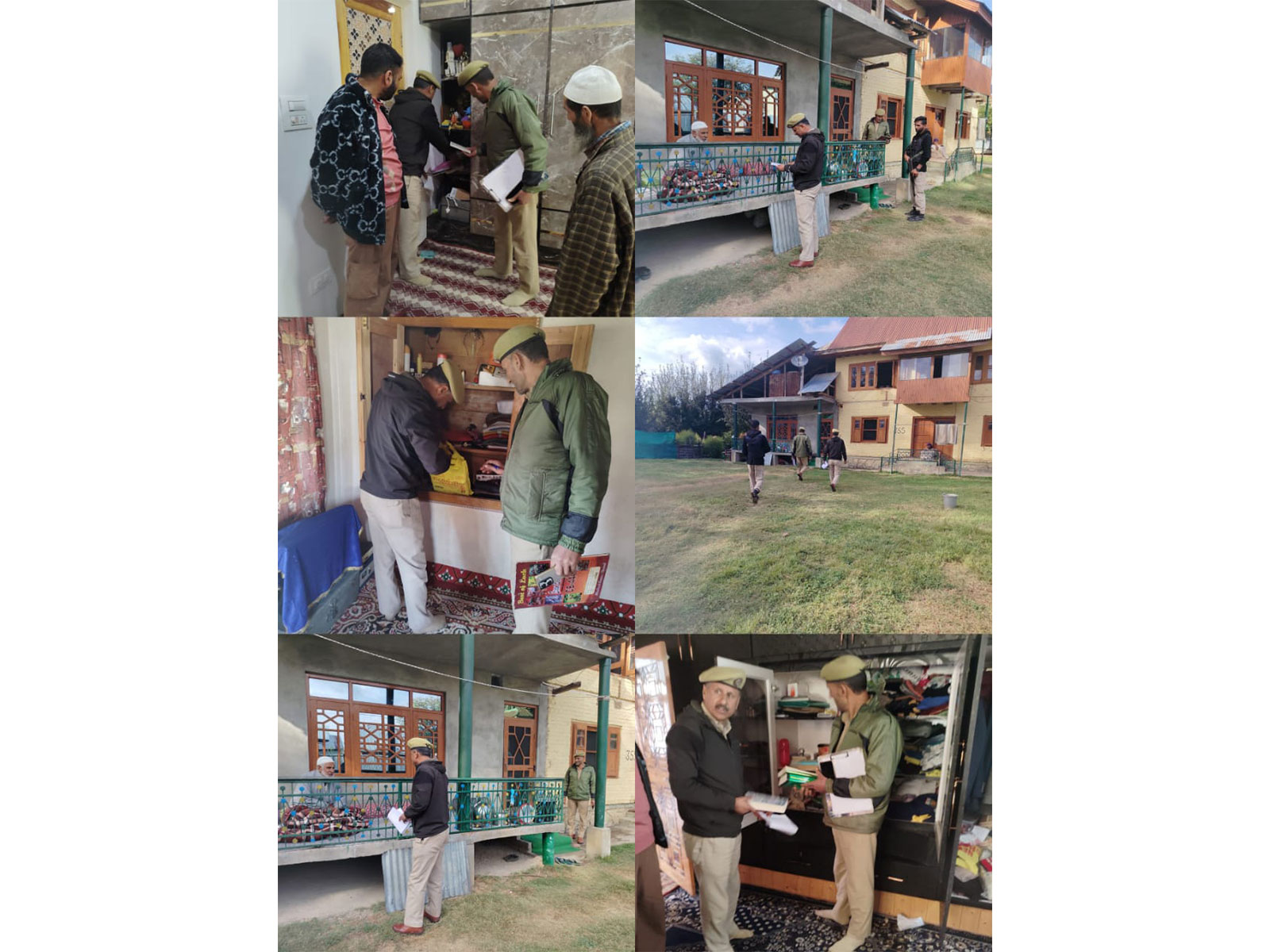 Handwara Police in Kashmir conduct raids (Photo: Kashmir Police)