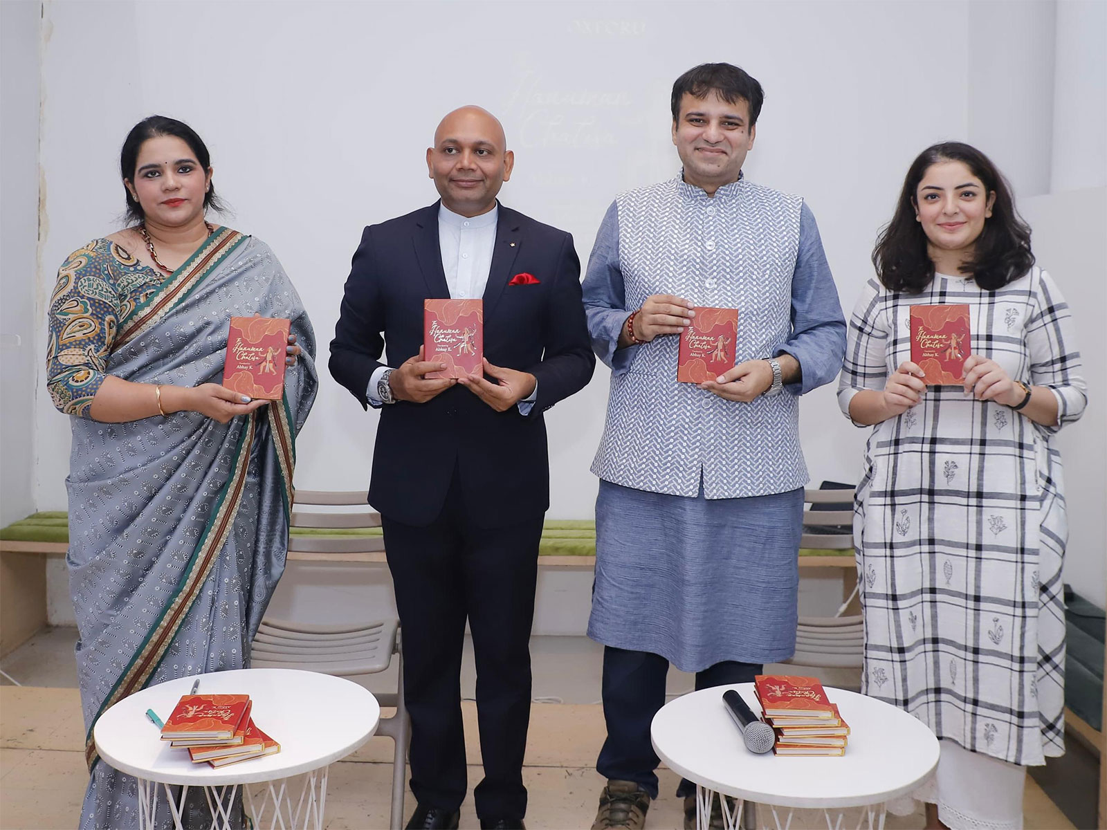 Poet-diplomat Abhay K. during the launch of his English translation of Hanuman Chalisa. (Photo/ANI) Poet-diplomat Abhay K. during the launch of his English translation of Hanuman Chalisa. (Photo/ANI)