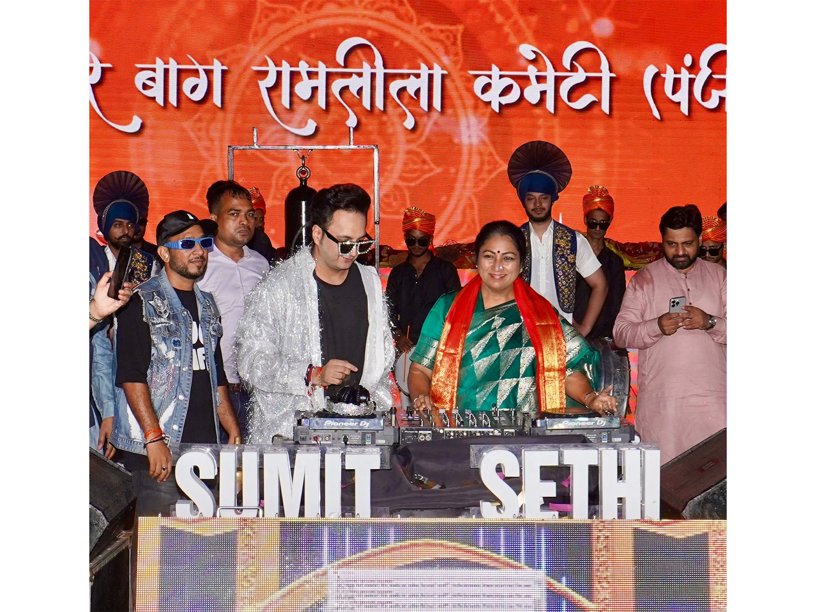 Delhi’s festive spirit found its pulse in two massive Dandiya nights, both powered by DJ Sumit Sethi’s firebrand performances