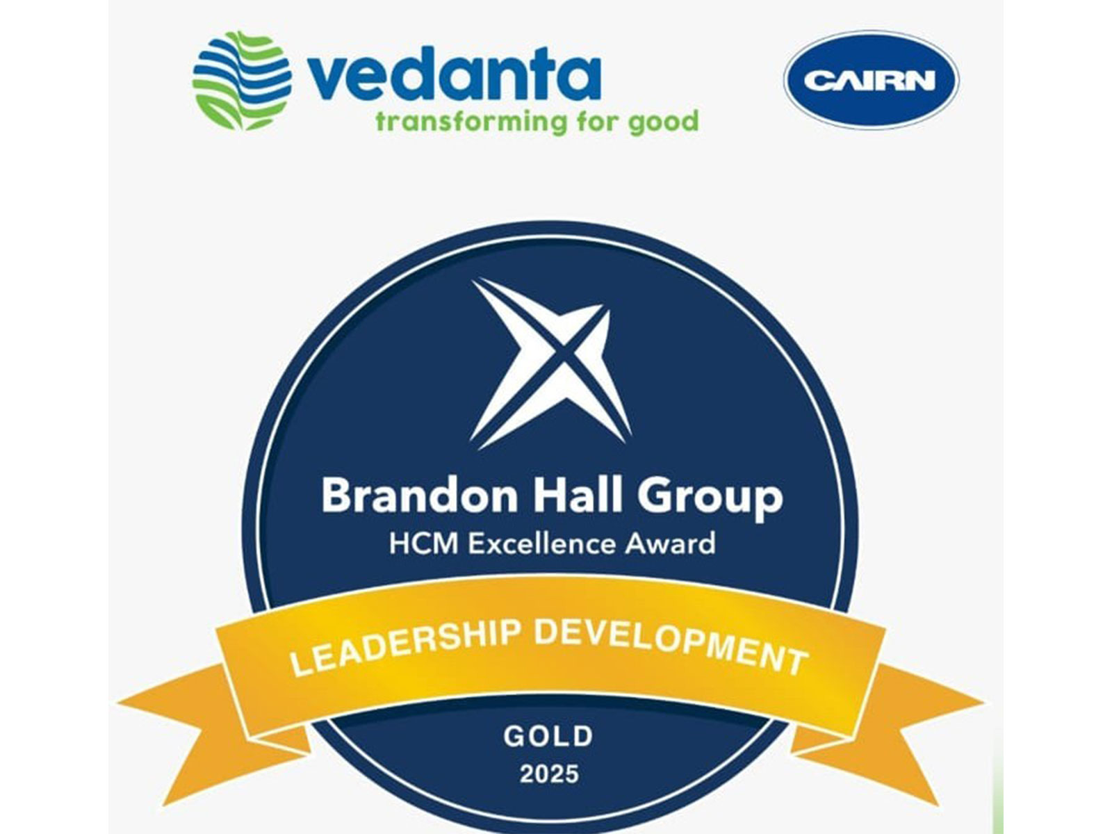 Cairn Oil & Gas hits hat-trick at Brandon Hall Group™ HCM Excellence Award® 2025 for excellence in learning and development