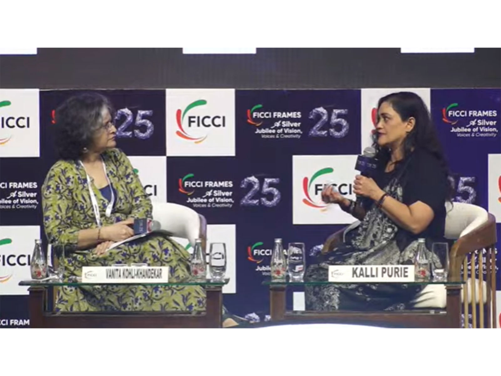 Vanita Kohli-Khandekar, Kalli Purie (Photo/youtube/FICCI)