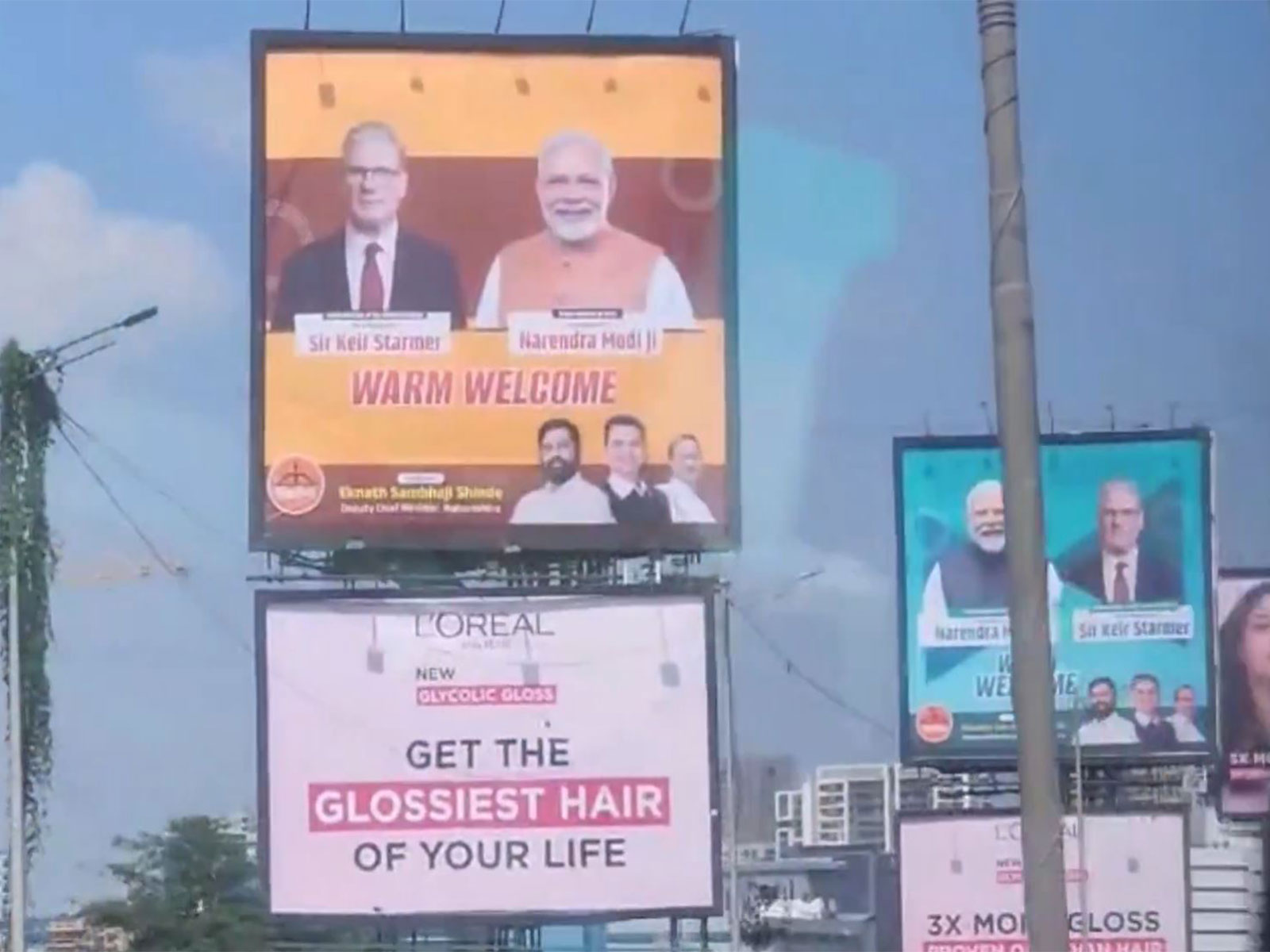 Billboards in Mumbai display images of UK Prime Minister Keir Starmer and Indian Prime Minister Narendra Modi with a message reading “Warm Welcome” ahead of Starmer’s maiden visit to India. (Photo: X/@MEAIndia) Billboards in Mumbai display images of UK Prime Minister Keir Starmer and Indian Prime Minister Narendra Modi with a message reading “Warm Welcome” ahead of Starmer’s maiden visit to India. (Photo: X/@MEAIndia)