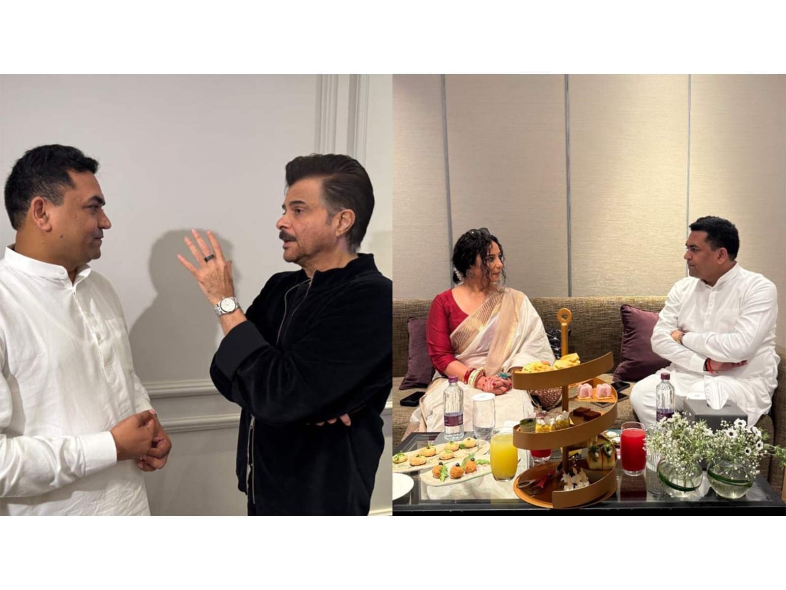 Kapil Mishra with Anil Kapoor, Divya Dutta (Photo/X/@@KapilMishra_IND)