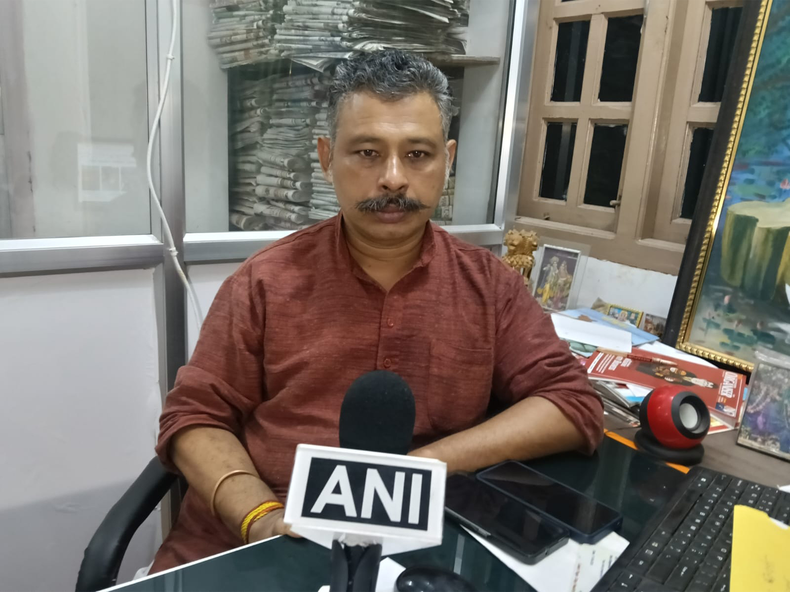 Tripura BJP spokesperson Nabendu Bhattacharjee (Photo/ANI)
