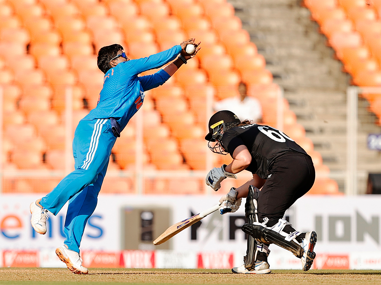 Deepti Sharma in action. (Photo: ANI) Deepti Sharma in action. (Photo: ANI)