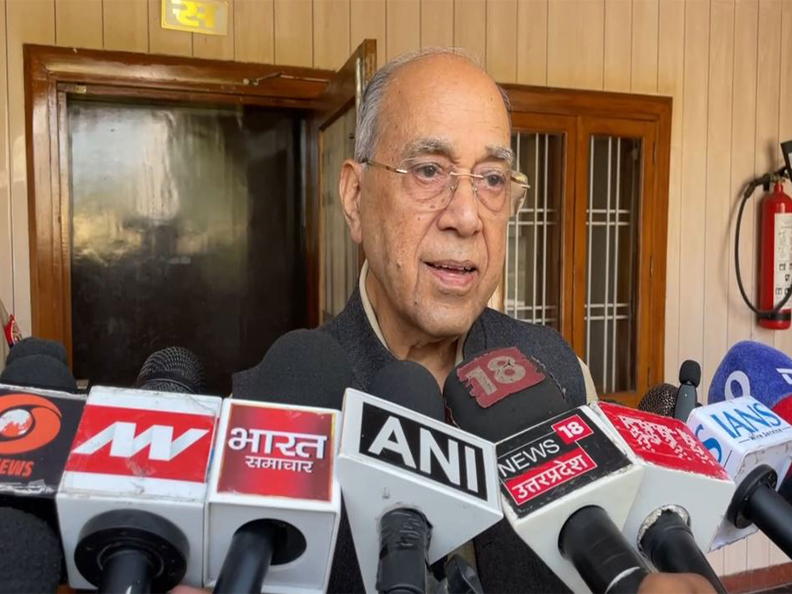 Shri Ram Janmabhoomi Temple Construction Committee Chairman Nripendra Mishra (Photo/ANI)