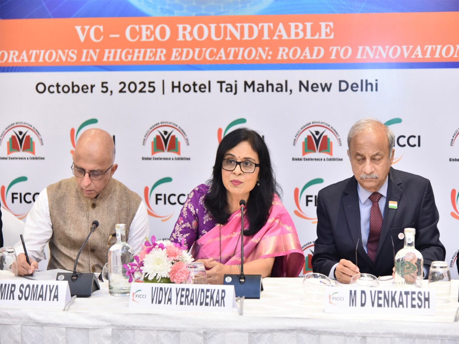 Dr. Vidya Yeravdekar, Pro-Chancellor, SIU and Chair, FICCI Higher Education Committee, addressing the Summit