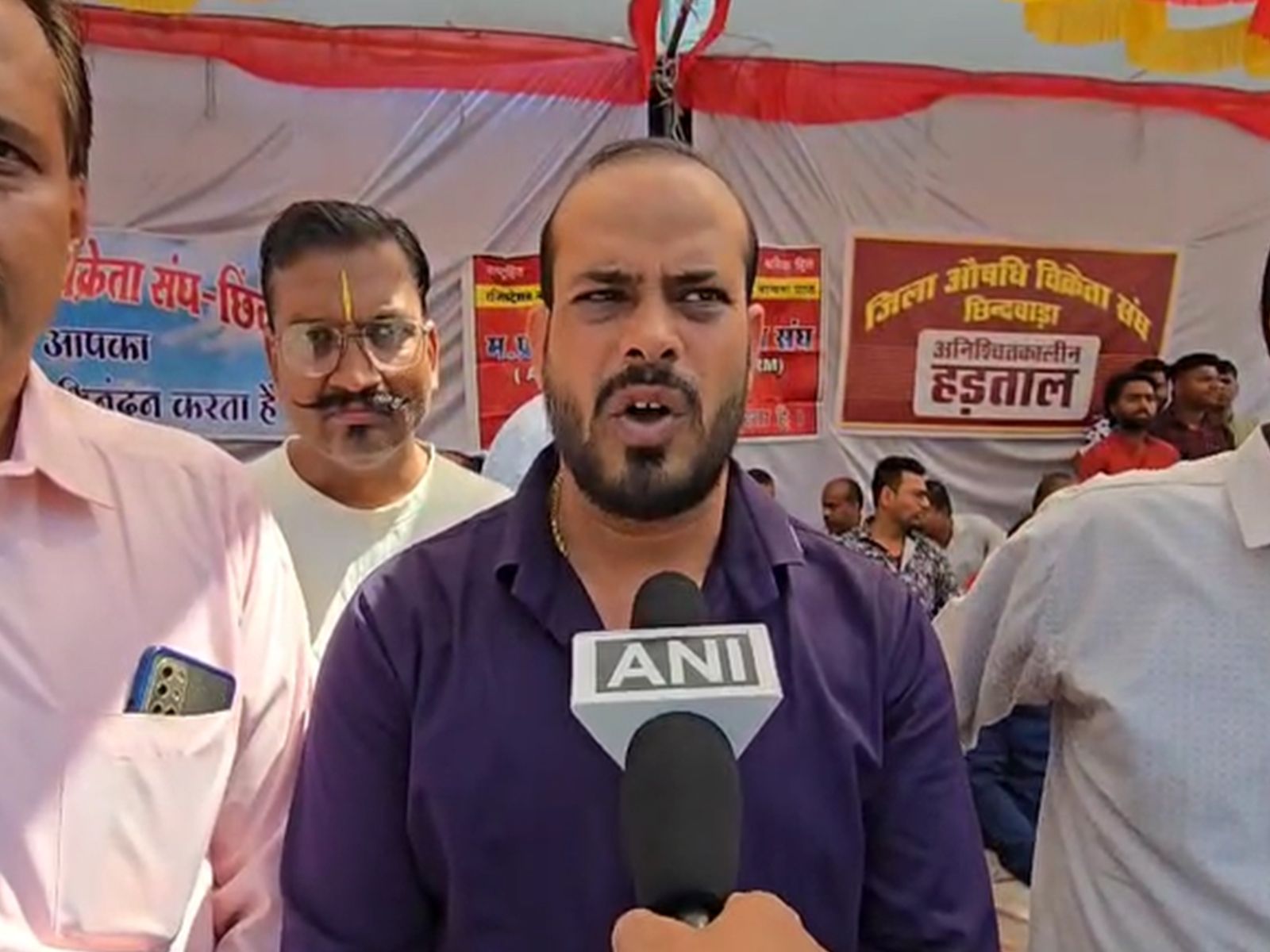 District president of Chemist Association Chhindwara Santosh Chaure (Photo/ANI)