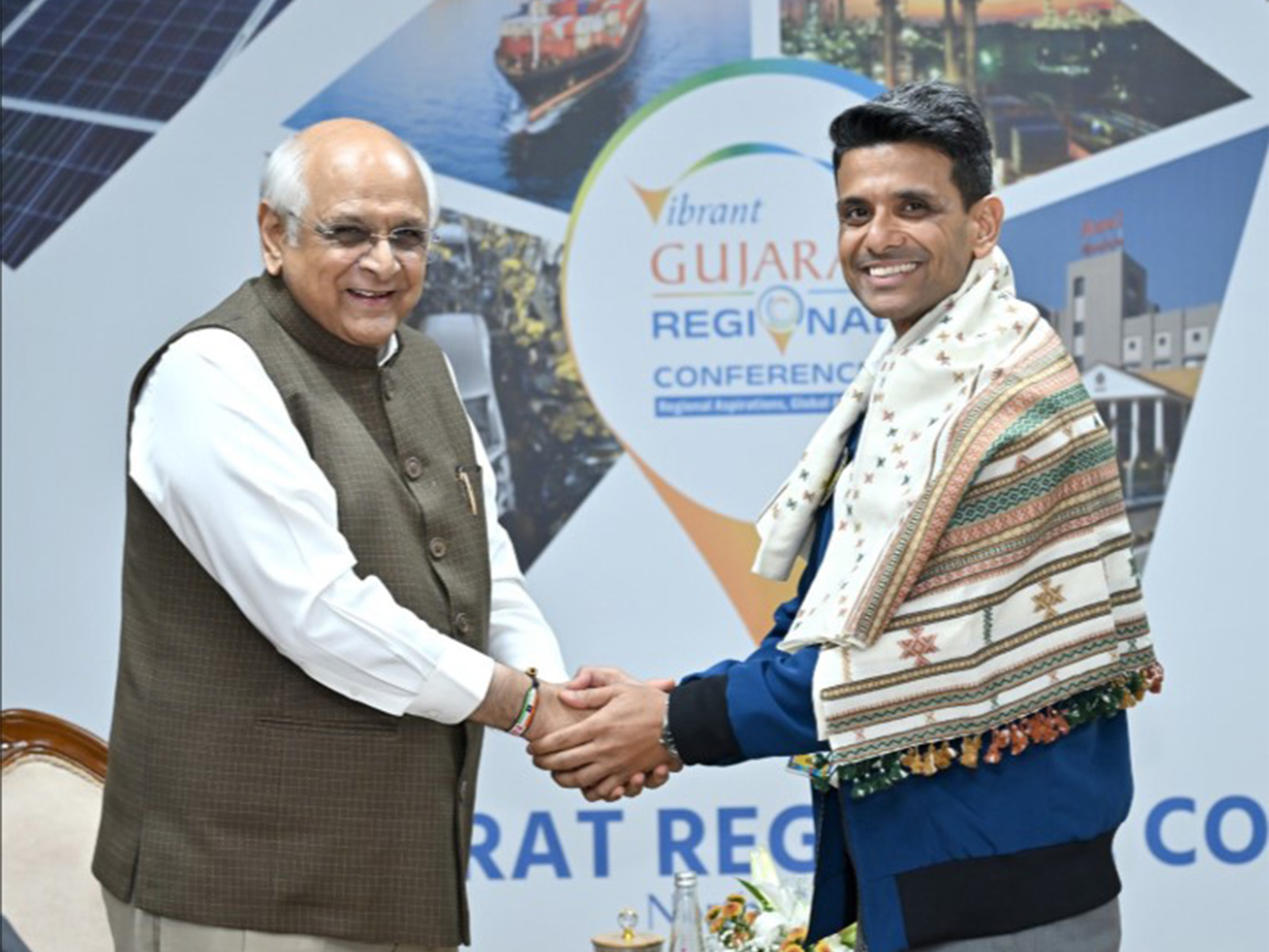 Group Captain Shubhanshu Shukla meets Gujarat CM Bhupendra Patel (Photo/X/@Bhupendrapbjp)