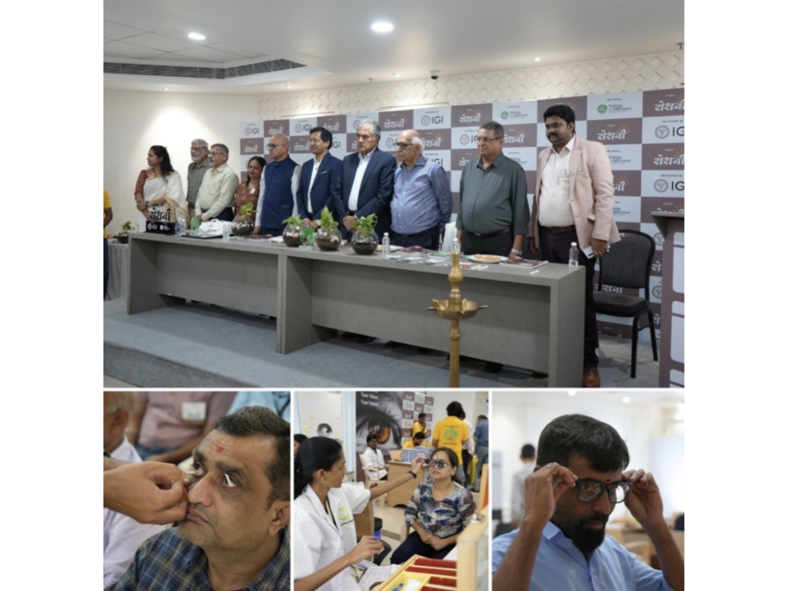 Massive Response to “Project Roshni – Vision for All”: 3,500 Screened, 4,000 Awaiting Eye Check-ups at Bharat Diamond Bourse