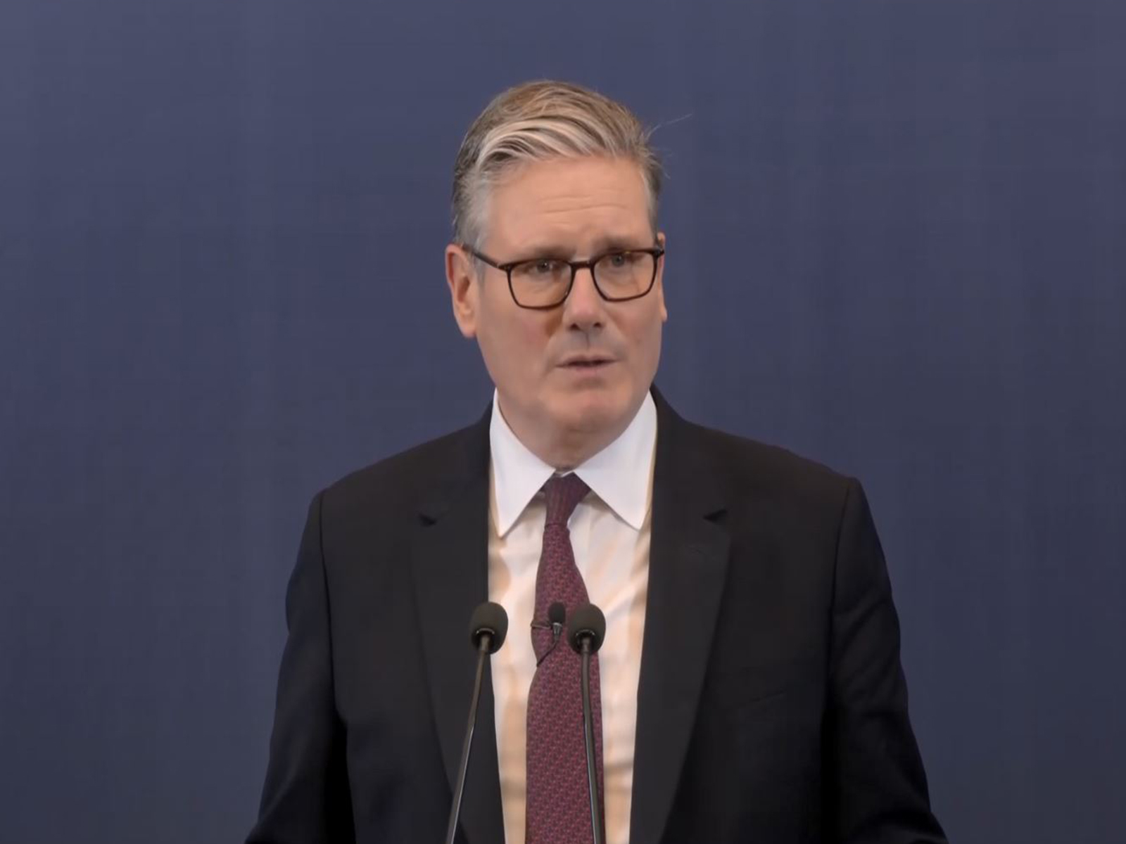 United Kingdom Prime Minister Keir Starmer addresses a press conference in Mumbai, announcing new initiatives to strengthen India–UK cooperation in trade, technology, and education. (Photo/ANI)