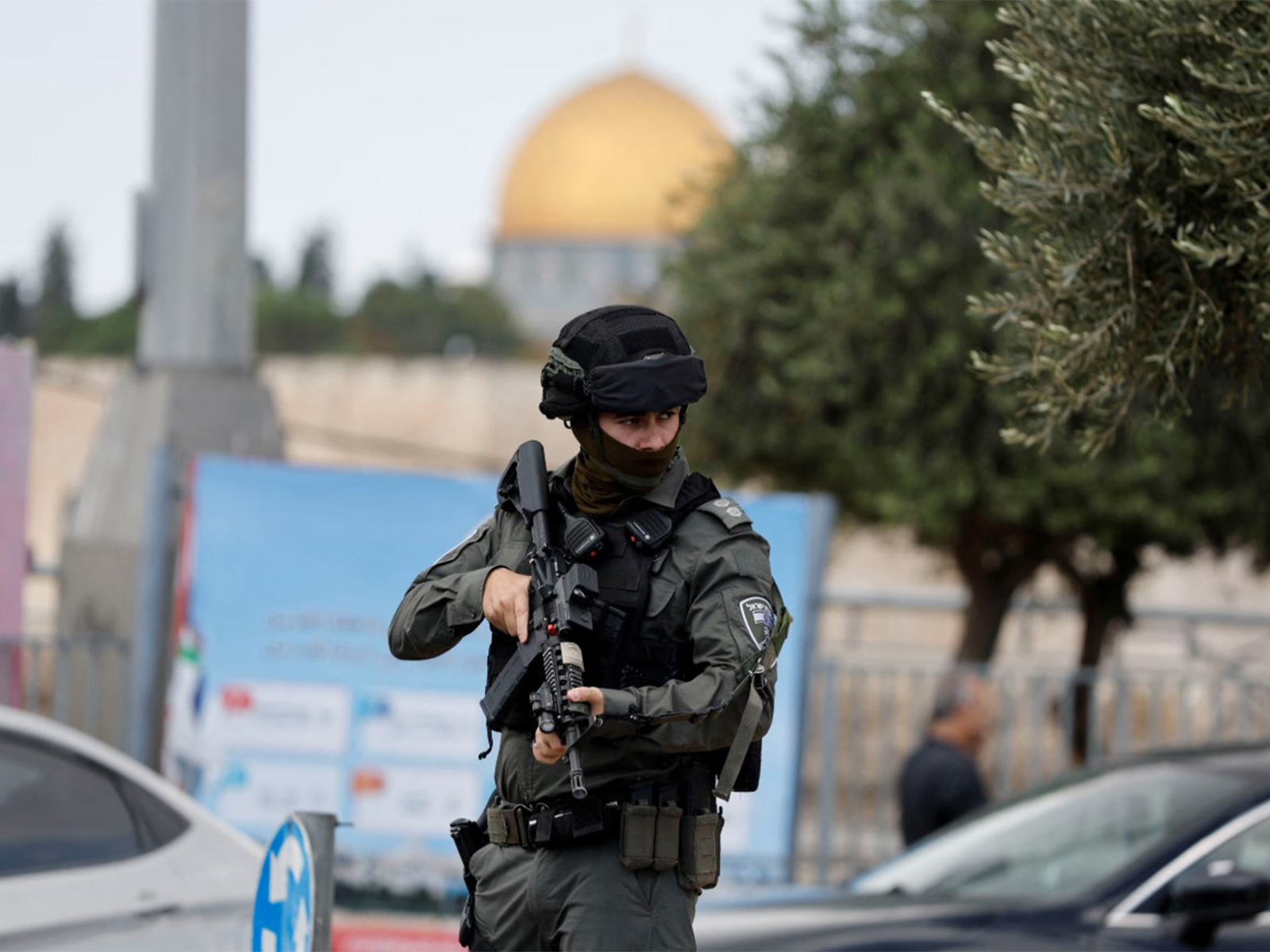 A member of Israeli border police (Photo/Reuters)