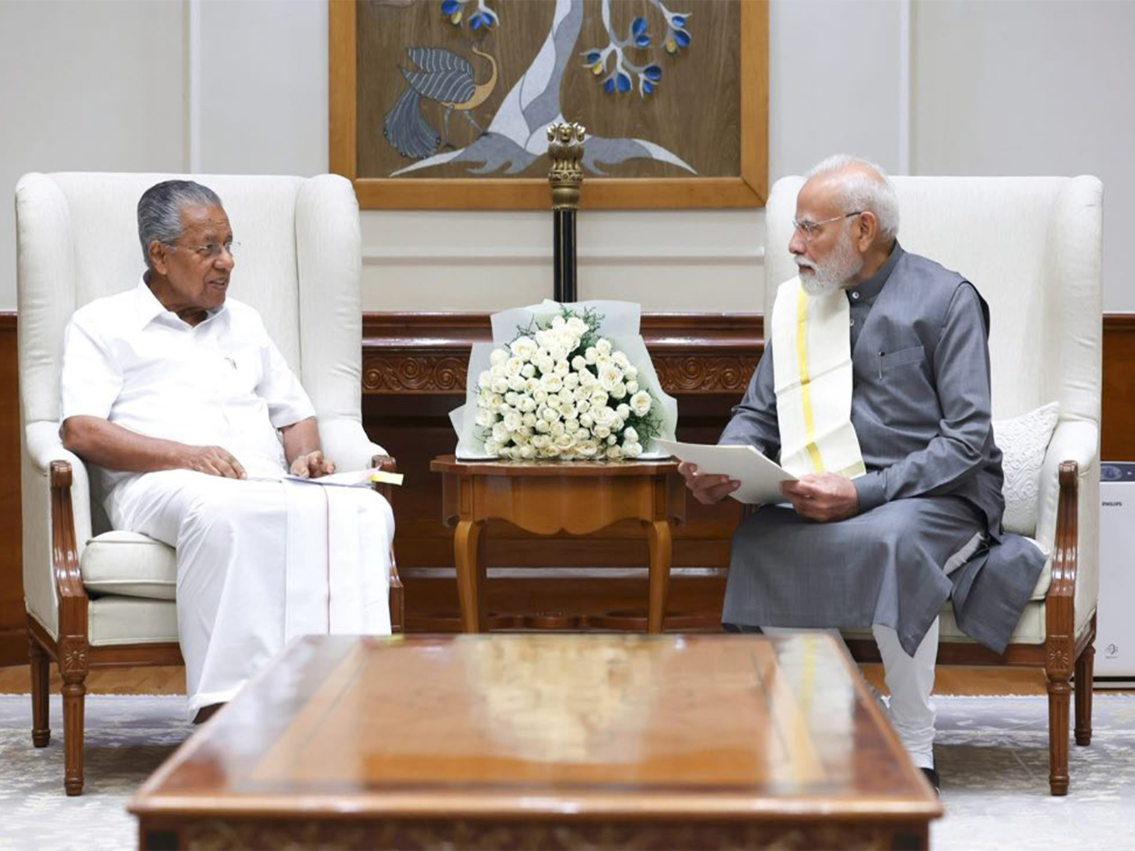 Kerala Chief Minister Pinarayi Vijayan met with Prime Minister Narendra Modi (Photo/X@pinarayivijayan)