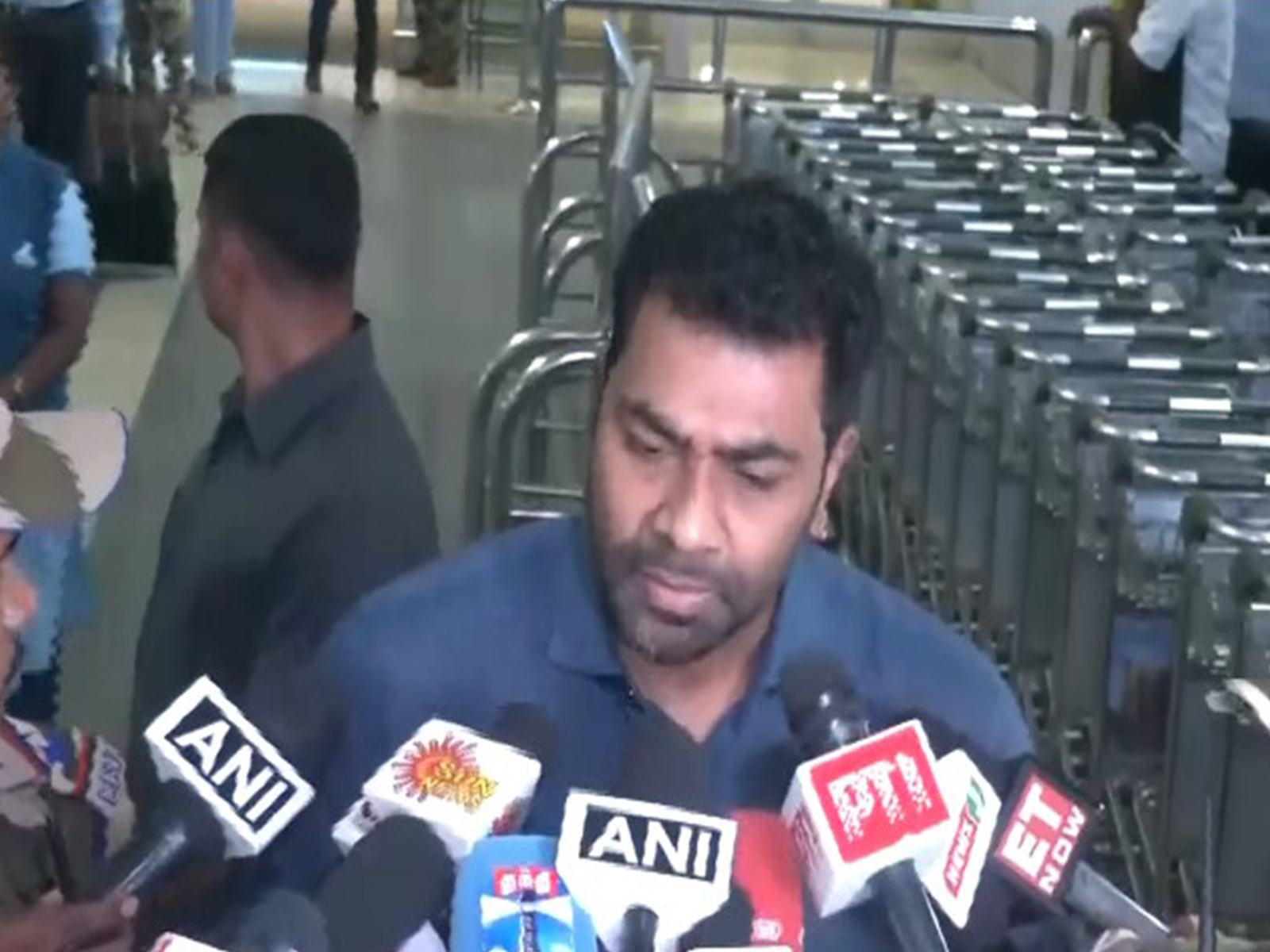 Tamilaga Vettri Kazhagam General Secretary Aadhav Arjuna (ANI)