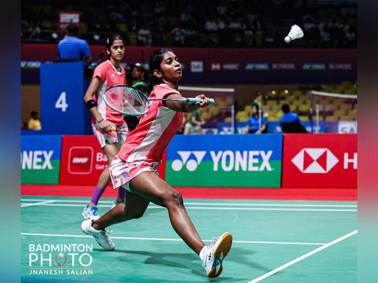 Reshika U and Vennala Kalagotla during semifinals clash (Photo: Badminton Photo)
