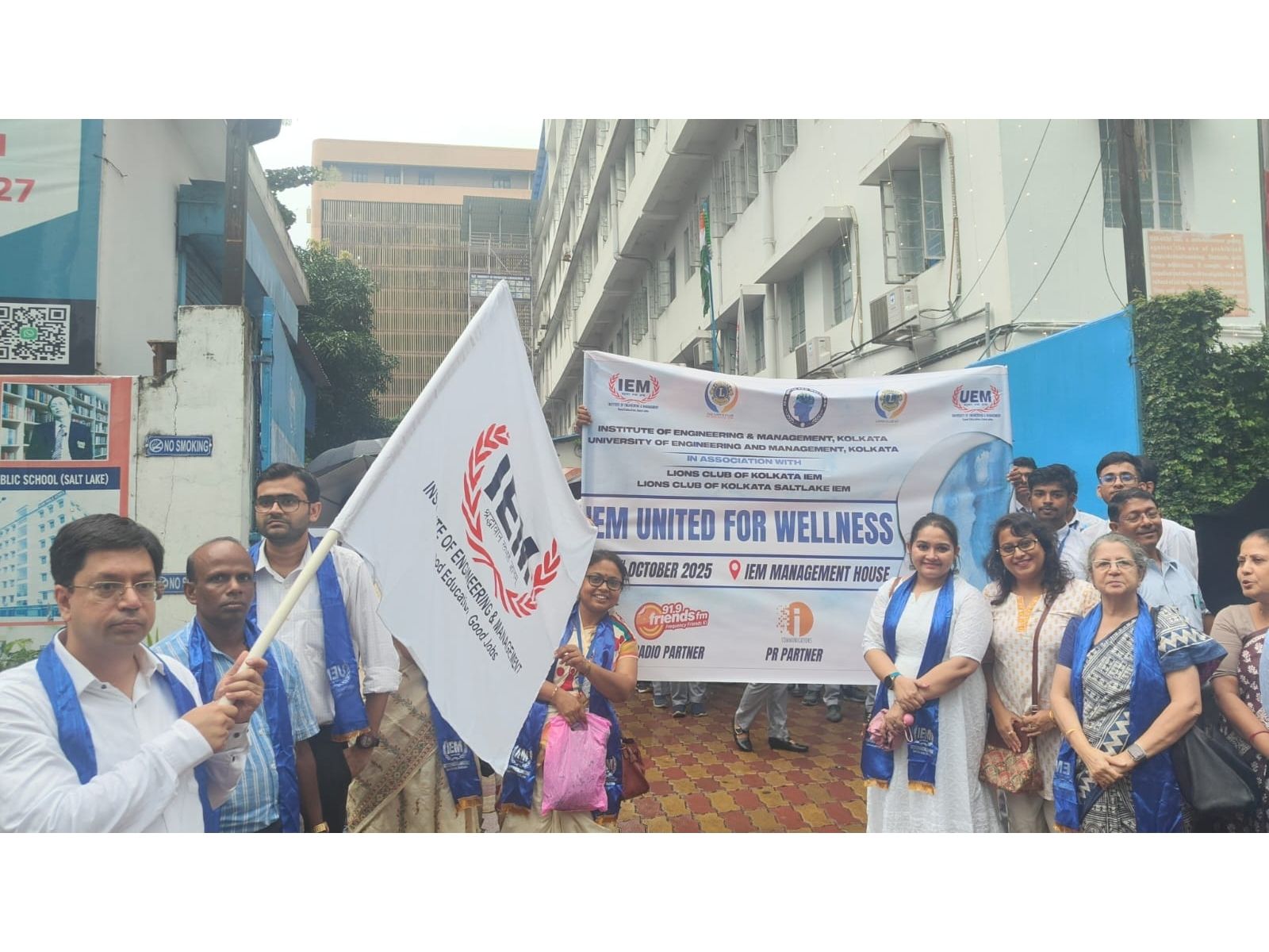 IEM–UEM and Lions Clubs Unite for Wellness Rally at the IT Hubs in Kolkata