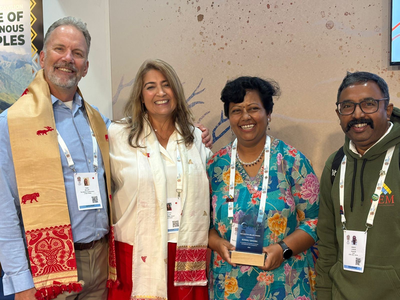 Dr Sonali Ghosh at IUCN award ceremony (Photo/Press release)