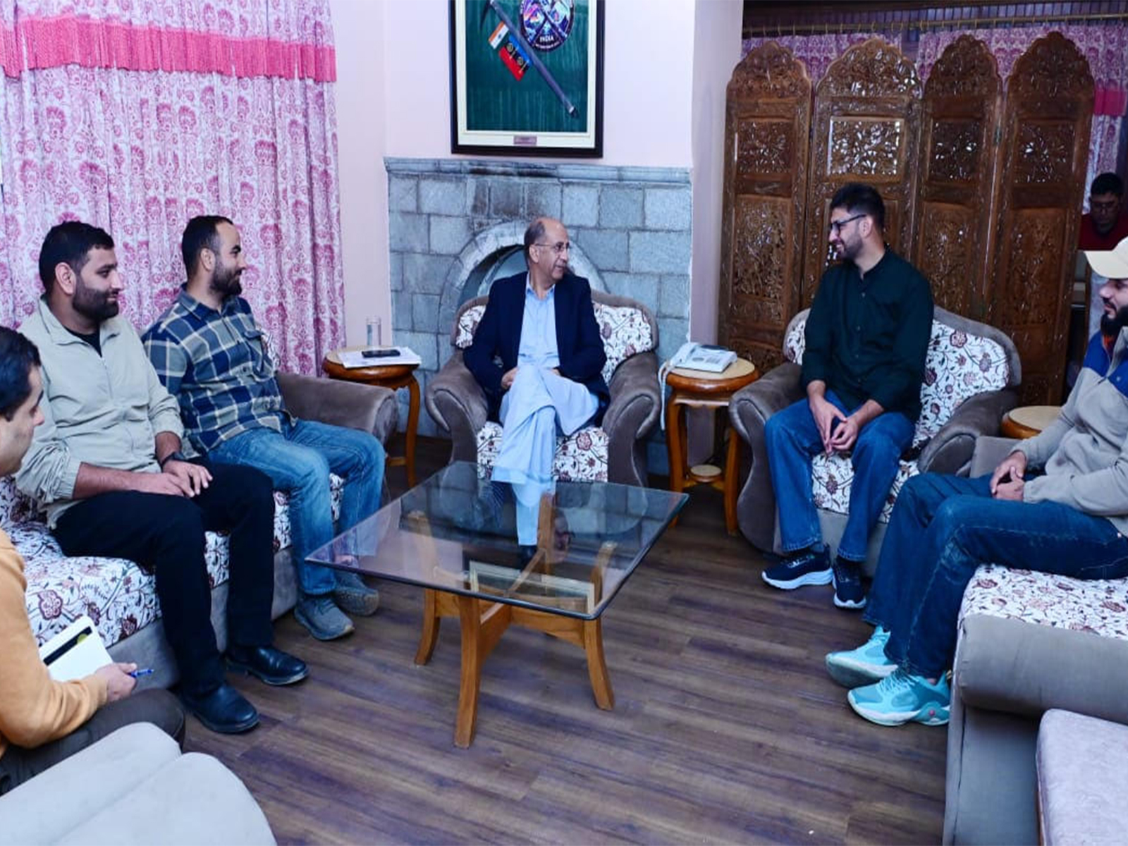 Nasir Khuehami, National Convenor of the Association, led the delegation. (Photo/J-KStudents'Association) Nasir Khuehami, National Convenor of the Association, led the delegation. (Photo/J-KStudents'Association)