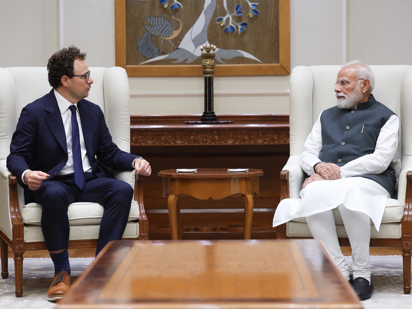 Prime Minister Narendra Modi meets Anthropic CEO, Dario Amodei (Photo/@DarioAmodei)