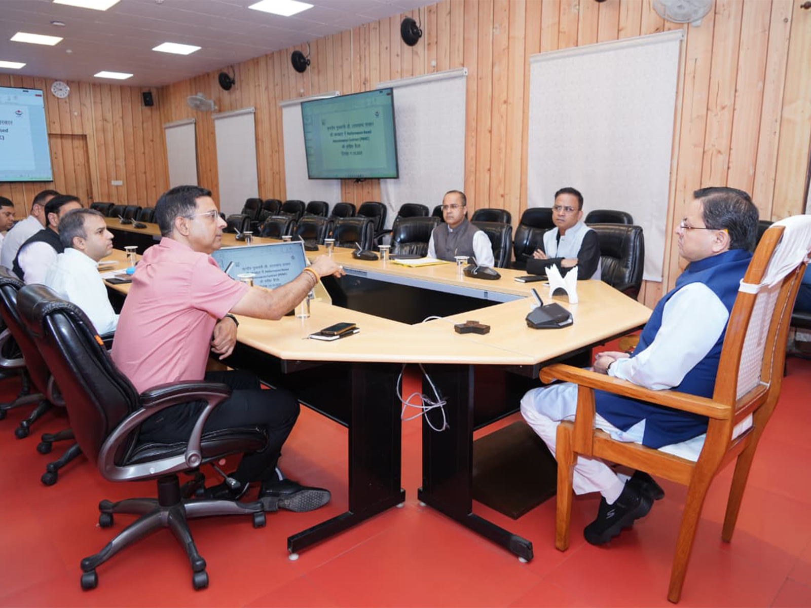 Uttarakhand CM directs officials to ensure  pothole-free roads (Photo/ANI)