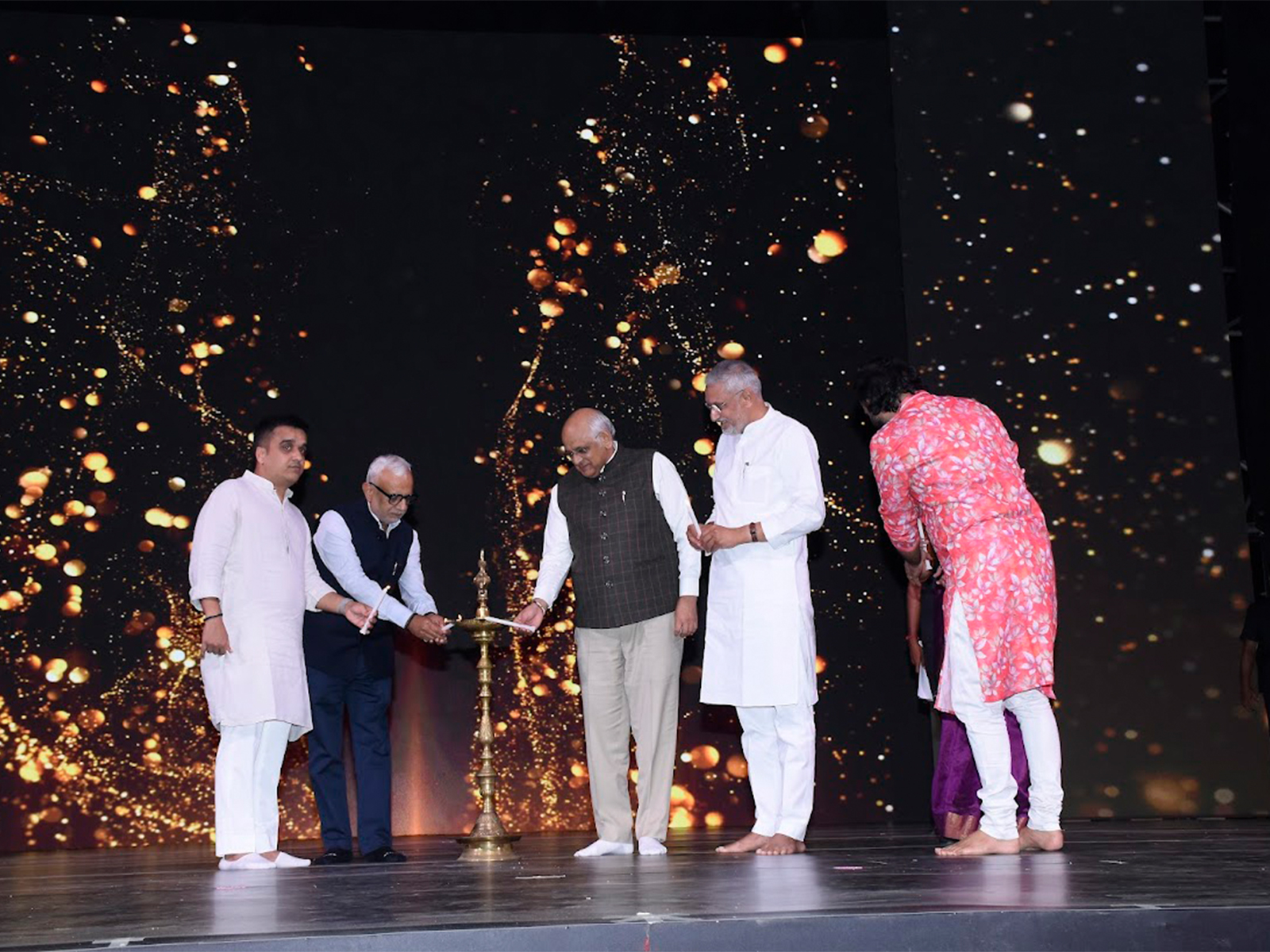 Chief Minister Bhupendra Patel along with prominent leaders inaugurates the show. (Photo/CMO)