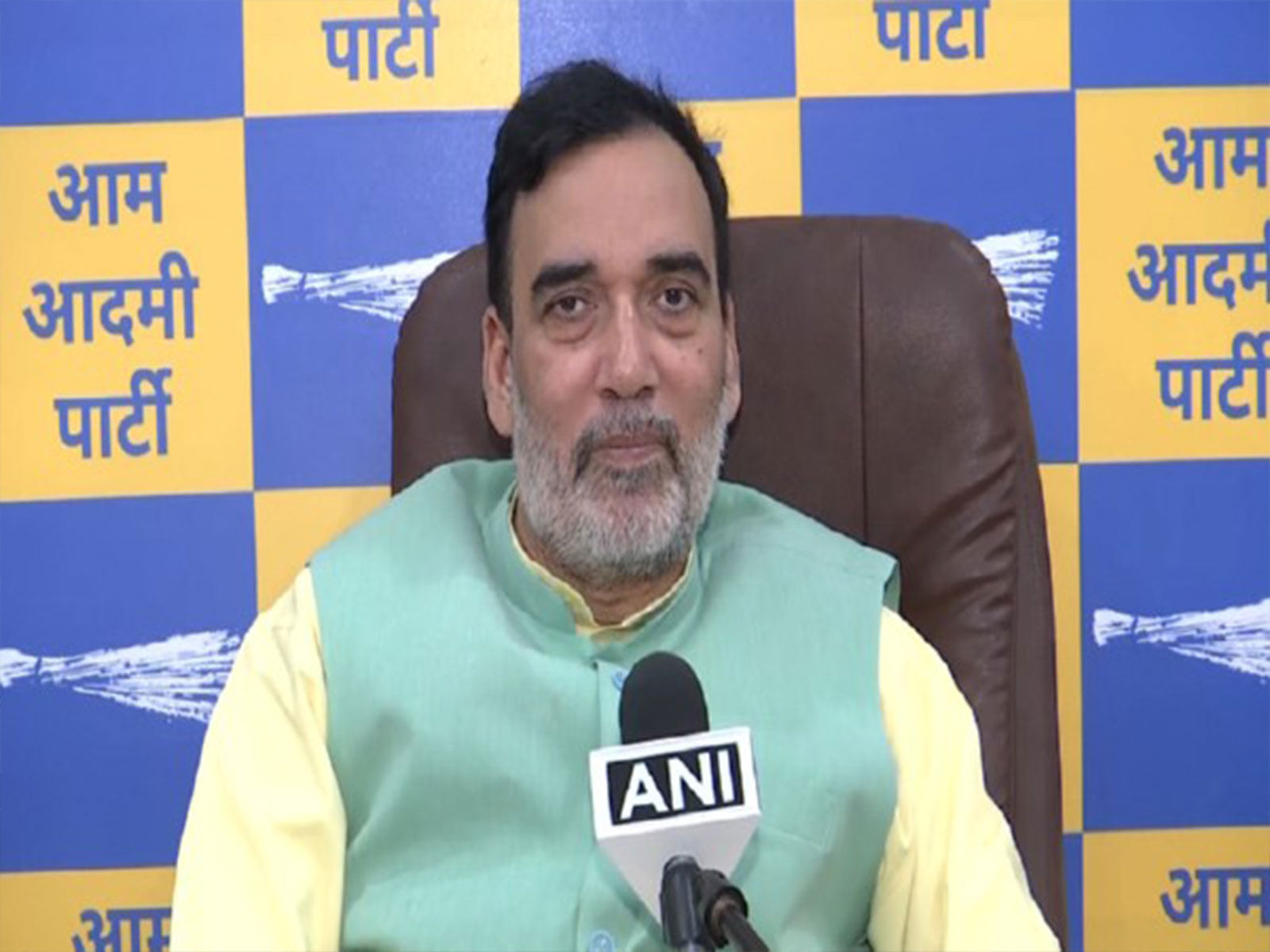 AAP leader Gopal Rai (File photo/ANI)