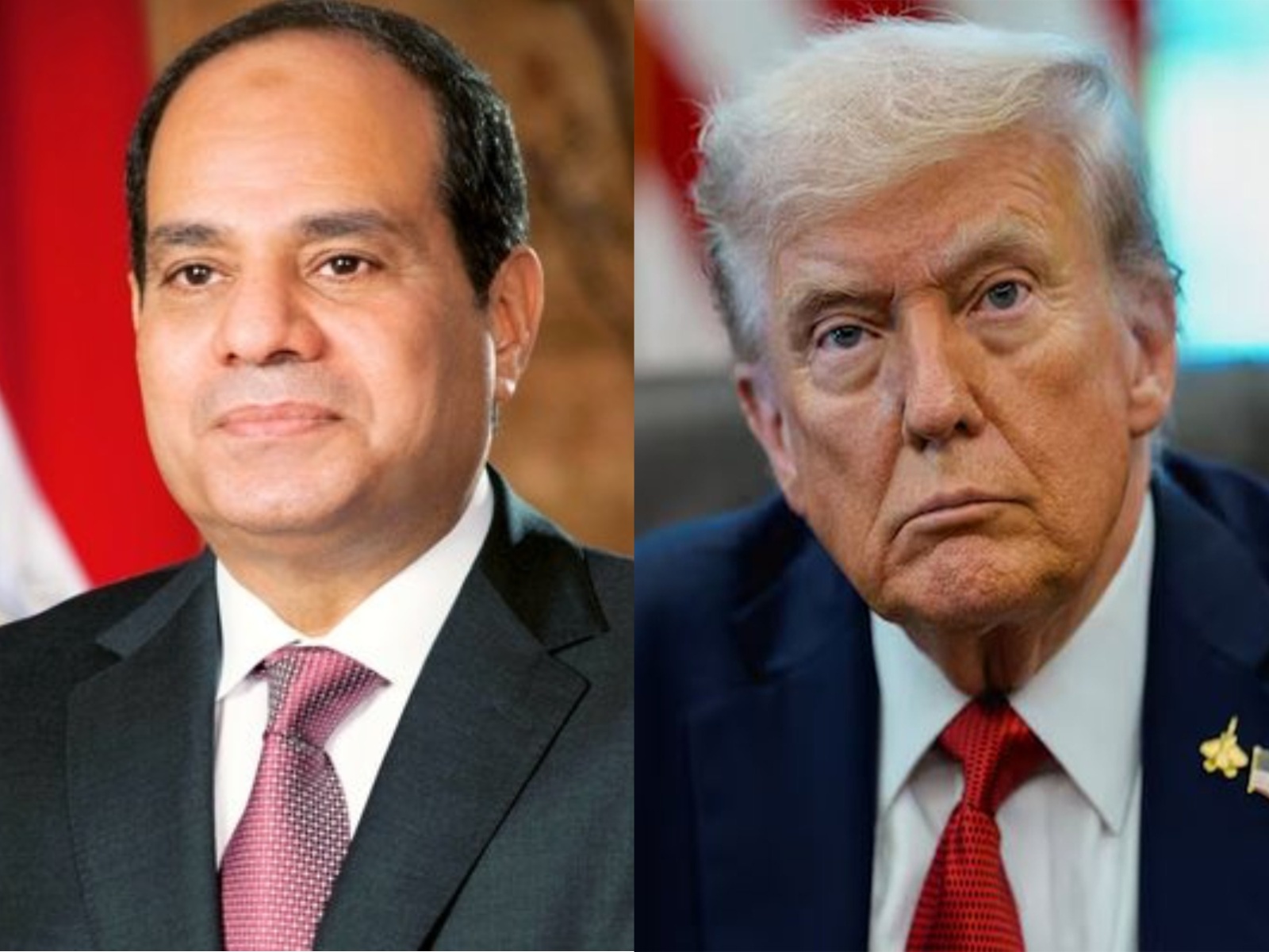 Egyptian President Abdel Fattah el-Sisi (Left) and US President Donald Trump (Right). (Photos: X:@AlsisiOfficial & Reuters)