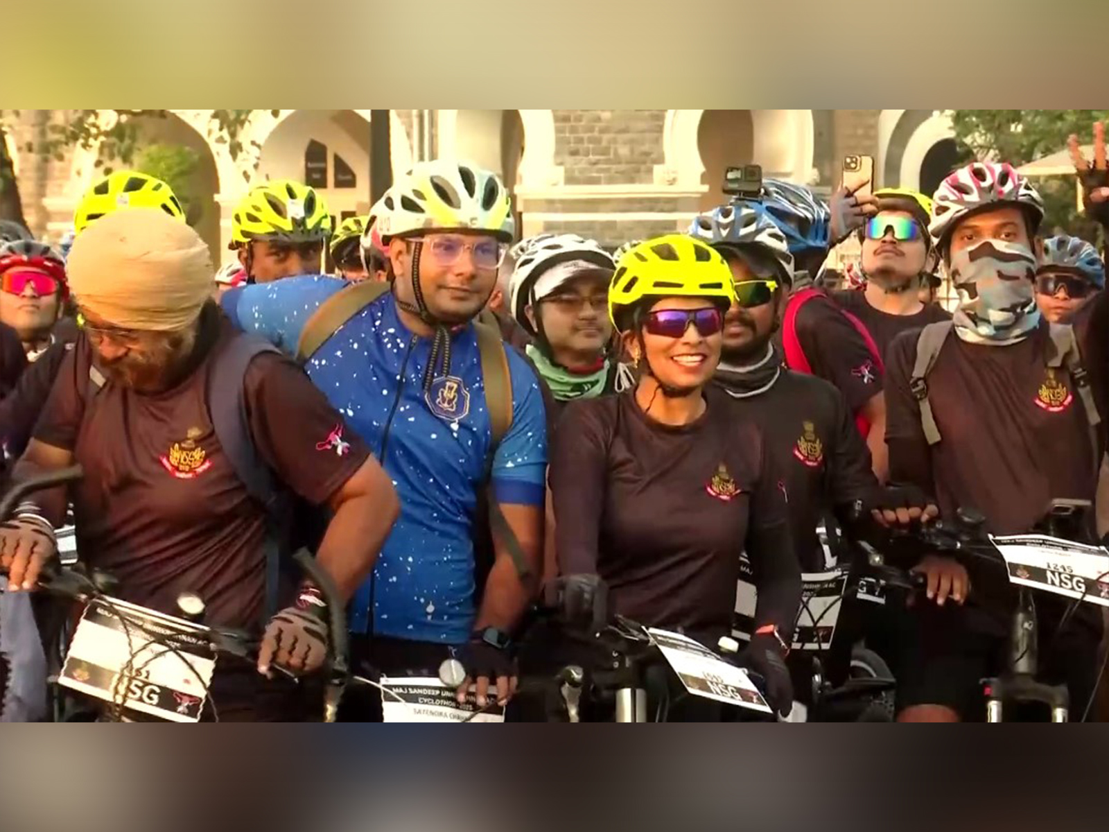 Visuals from Cyclothon in Mumbai (Photo/ANI)