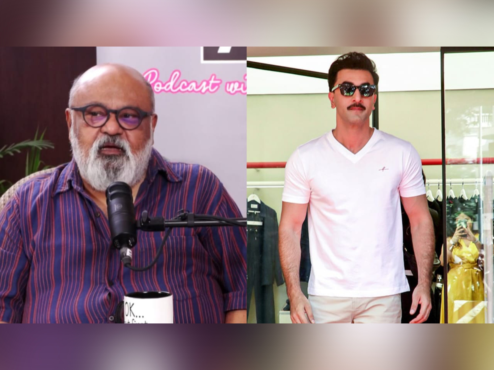 Saurabh Shukla (R), Ranbir Kapoor (L) (Photo/ANI)