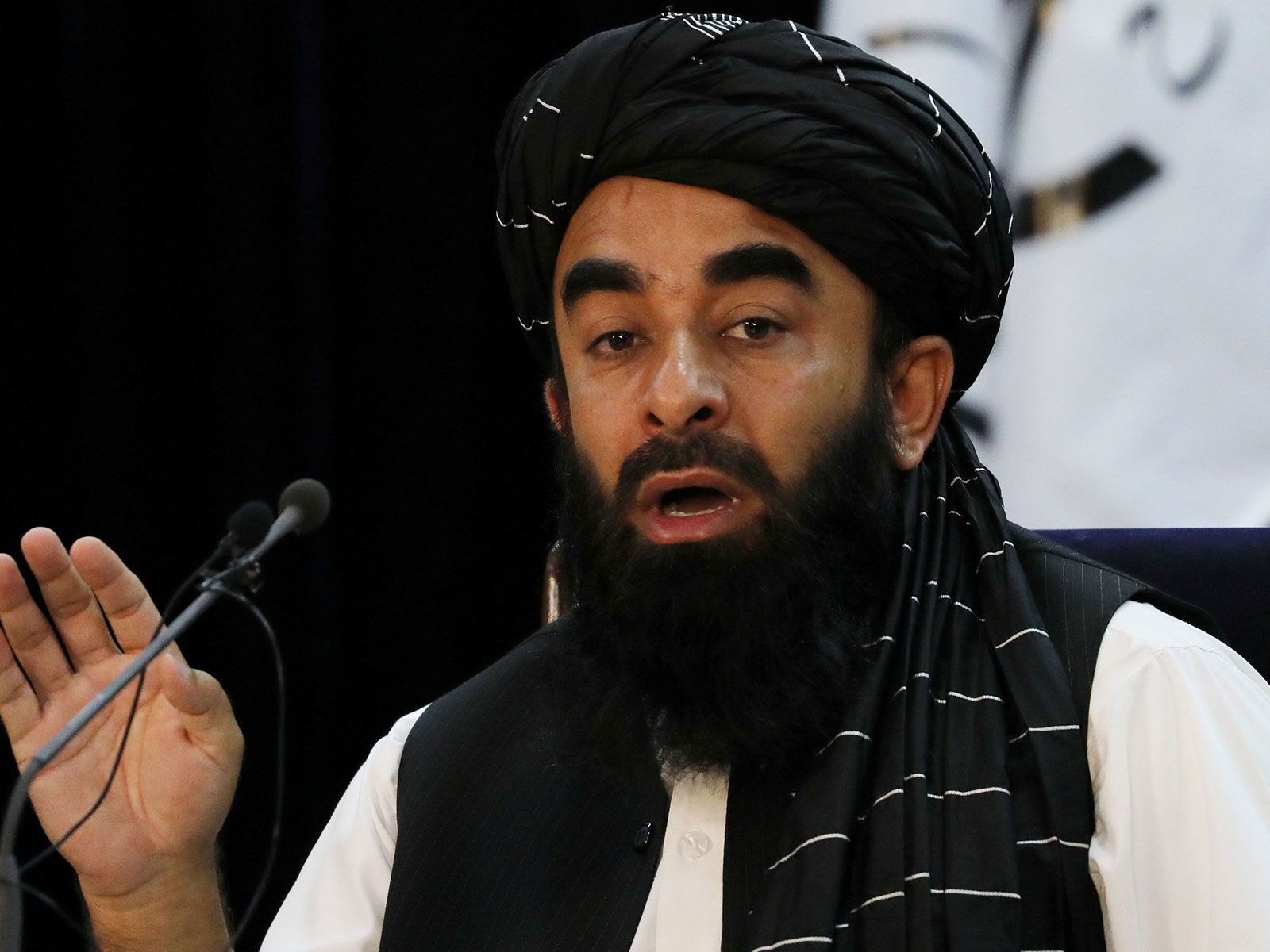  IEA spokesperson Zabihullah Mujahid  (Photo/Reuters)